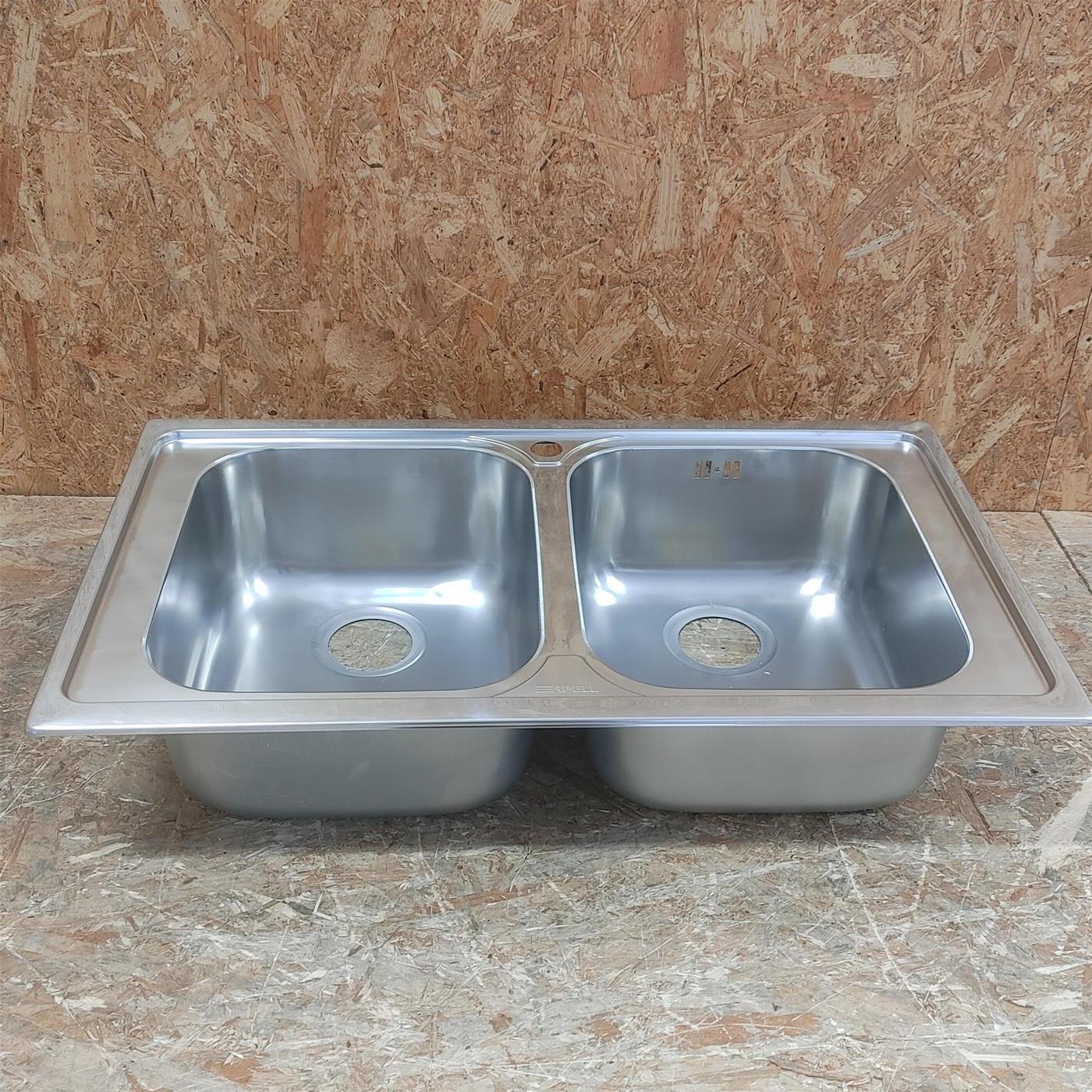 Lavello 2 vasche Apell VE862IBC serie Venezia 860×500 mm