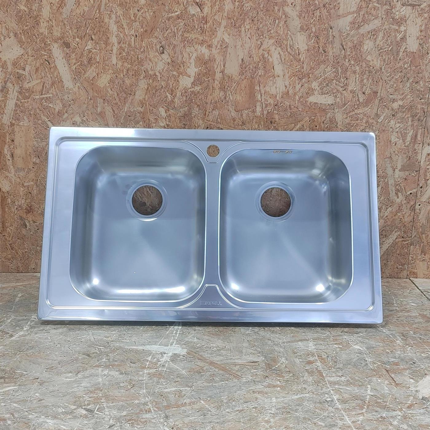 Lavello 2 vasche Apell VE862IBC serie Venezia 860×500 mm