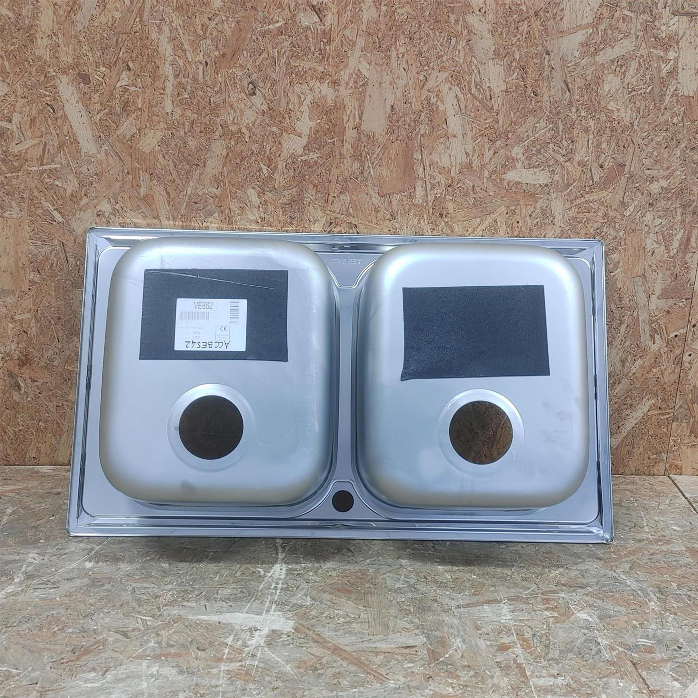 Lavello 2 vasche Apell VE862IBC serie Venezia 860×500 mm