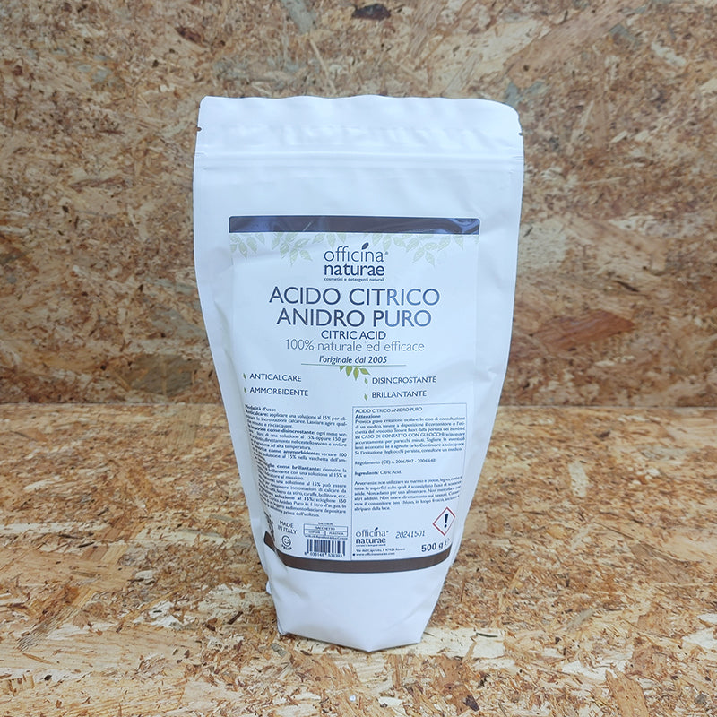 Acido citrico anidro puro, 500 g