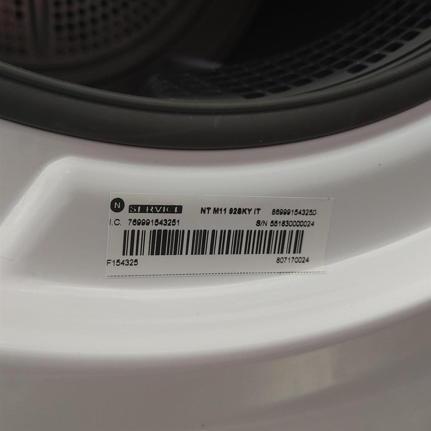 Asciugatrice Hotpoint NTM1192SSKUK Libera installazione Carica frontale 9 kg A++ Argento