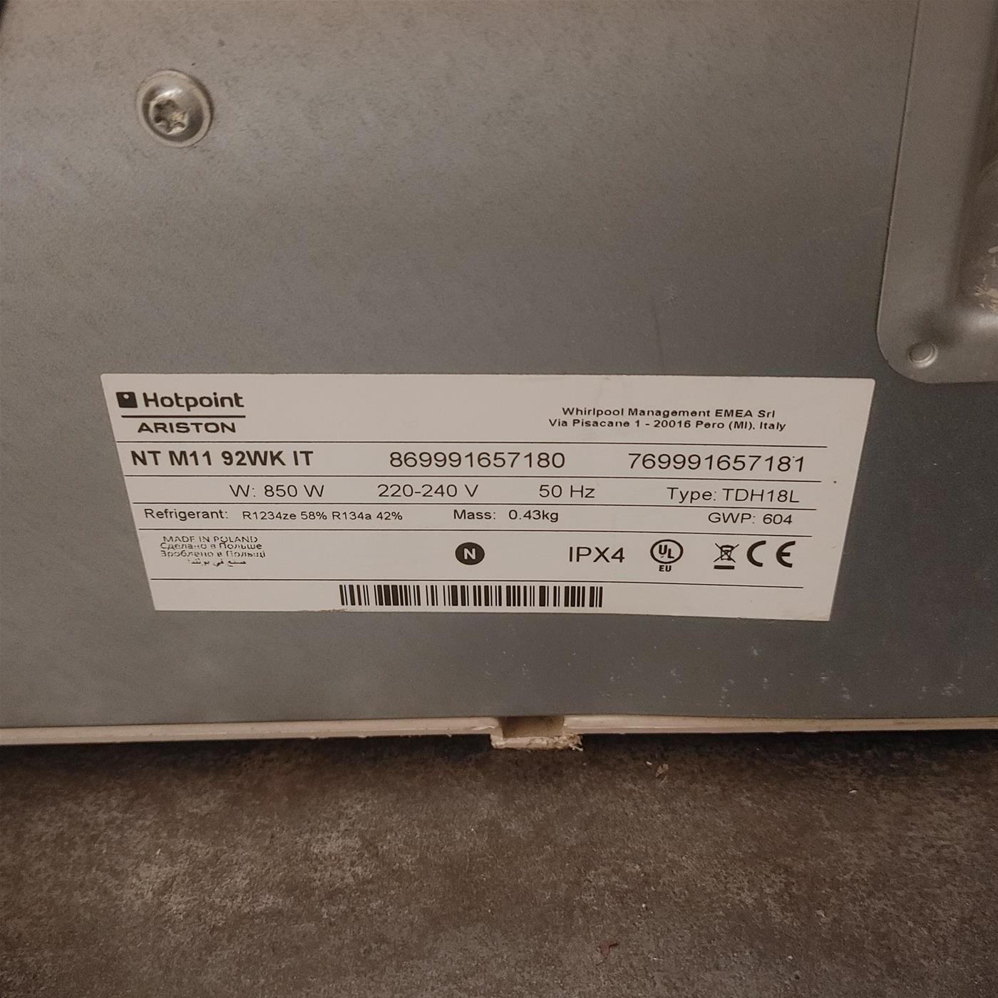 Asciugatrice Hotpoint Ariston NTM1192UK 9 Kg