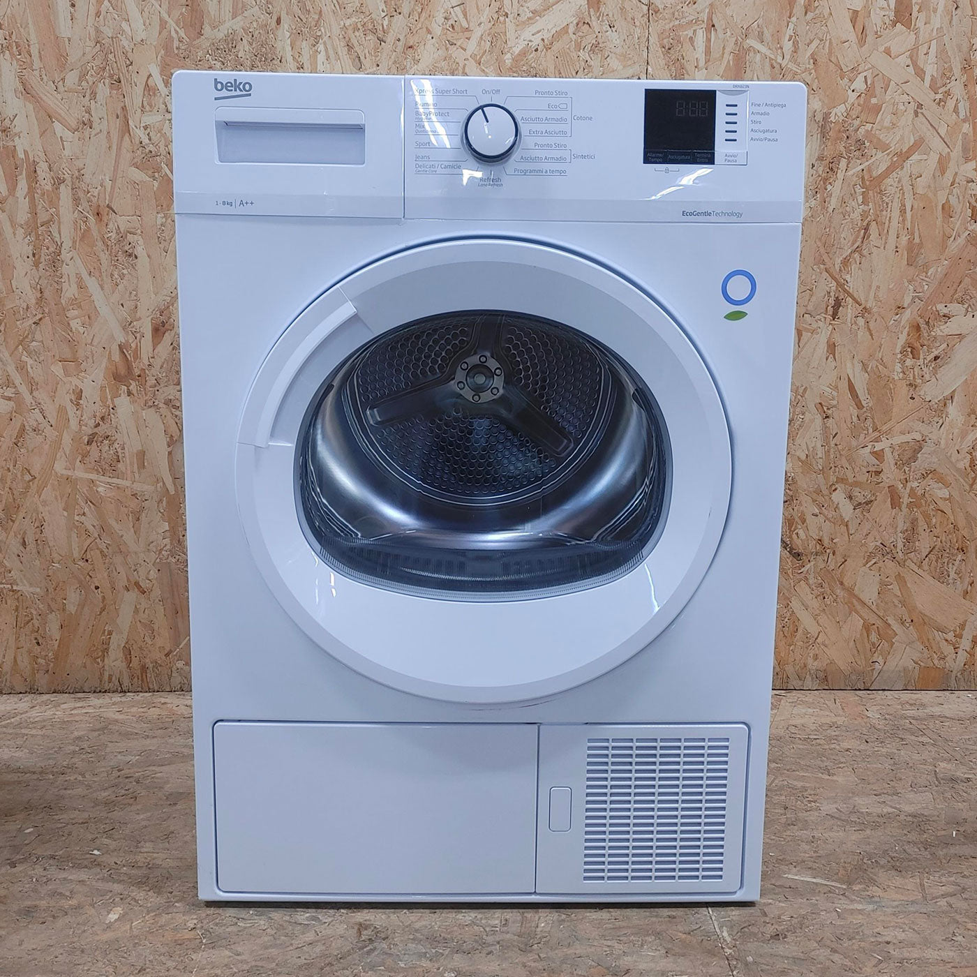 Asciugatrice Beko DRX823N Libera installazione Carica frontale 8 kg A++ Bianco