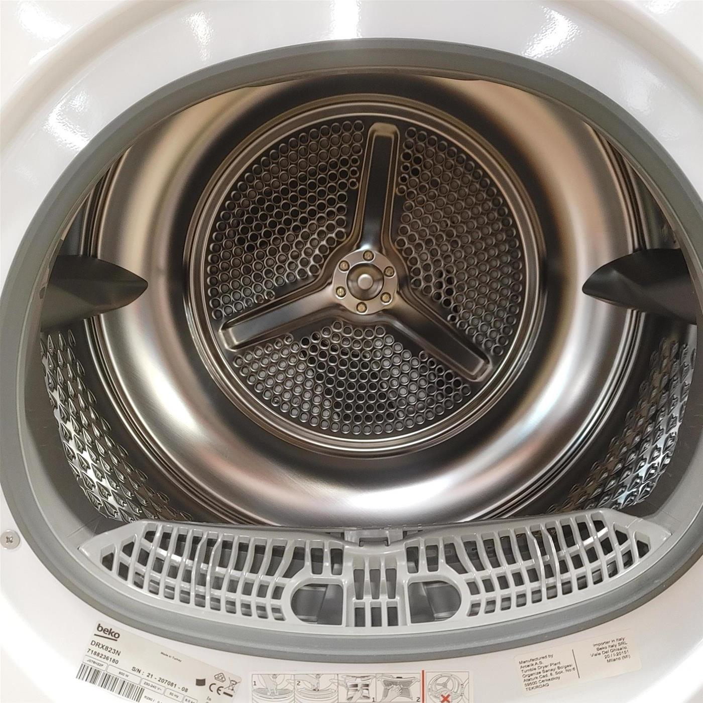 Asciugatrice Beko DRX823N Libera installazione Carica frontale 8 kg A++ Bianco