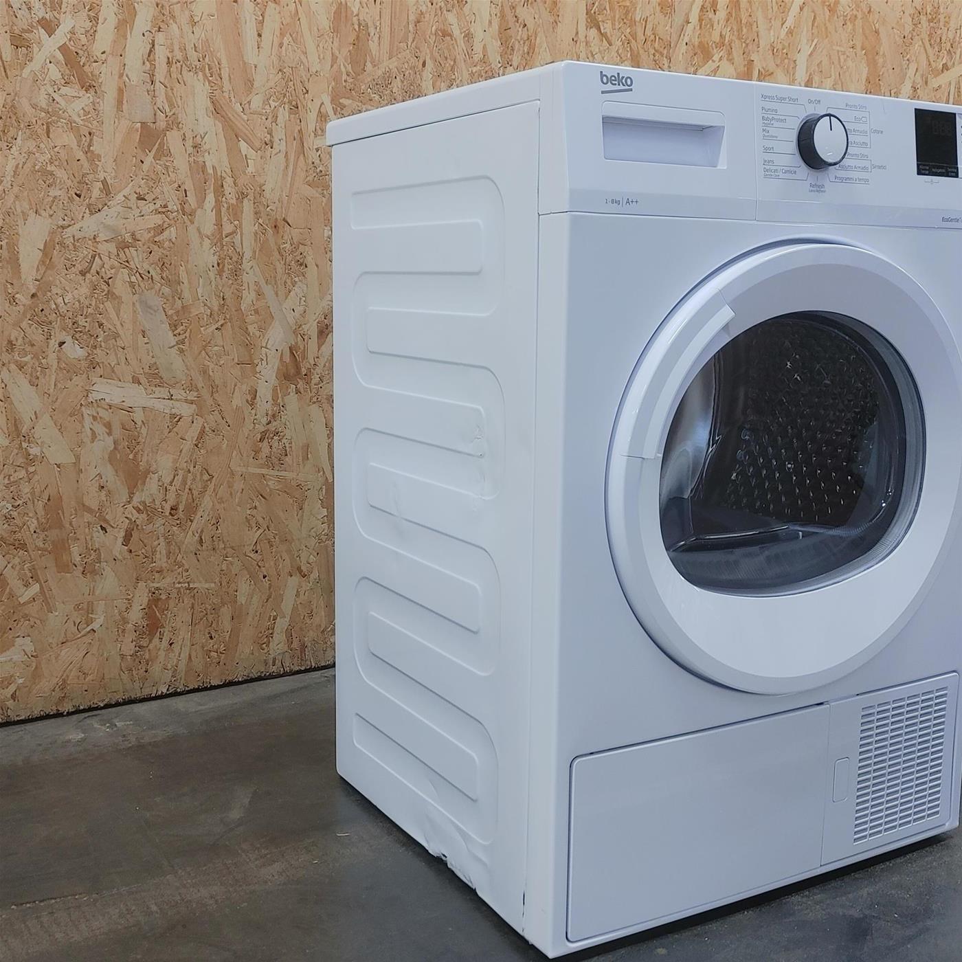 Asciugatrice Beko DRX823N Libera installazione Carica frontale 8 kg A++ Bianco