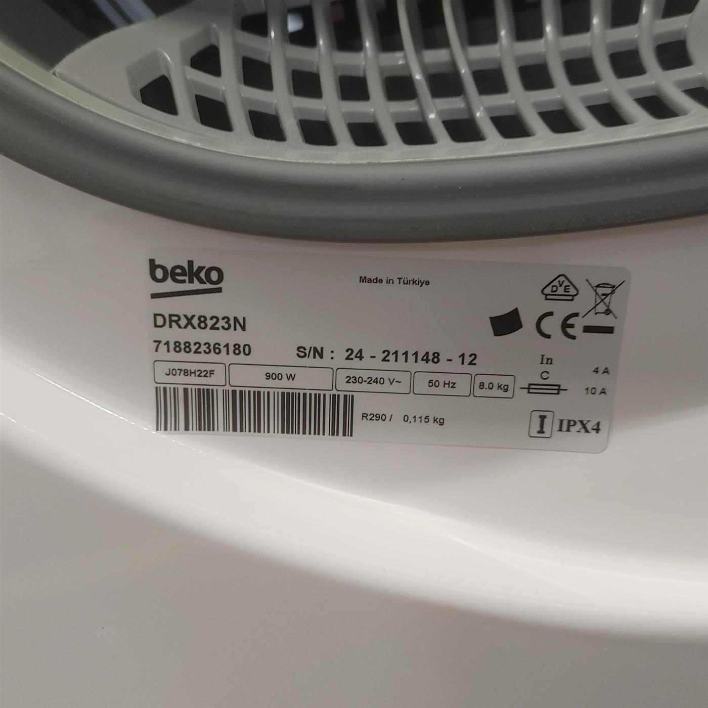 Asciugatrice Beko DRX823N 8 Kg
