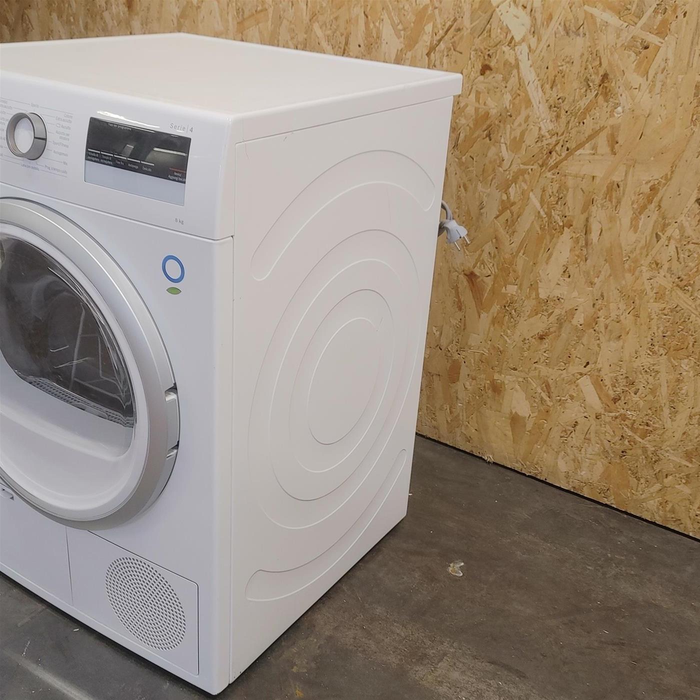 Asciugatrice Bosch WTH85V18IT Libera installazione Carica frontale 8 kg A++ Bianco