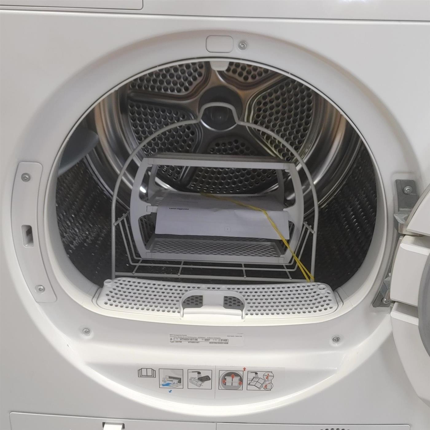 Asciugatrice Bosch WTH85V18IT Libera installazione Carica frontale 8 kg A++ Bianco