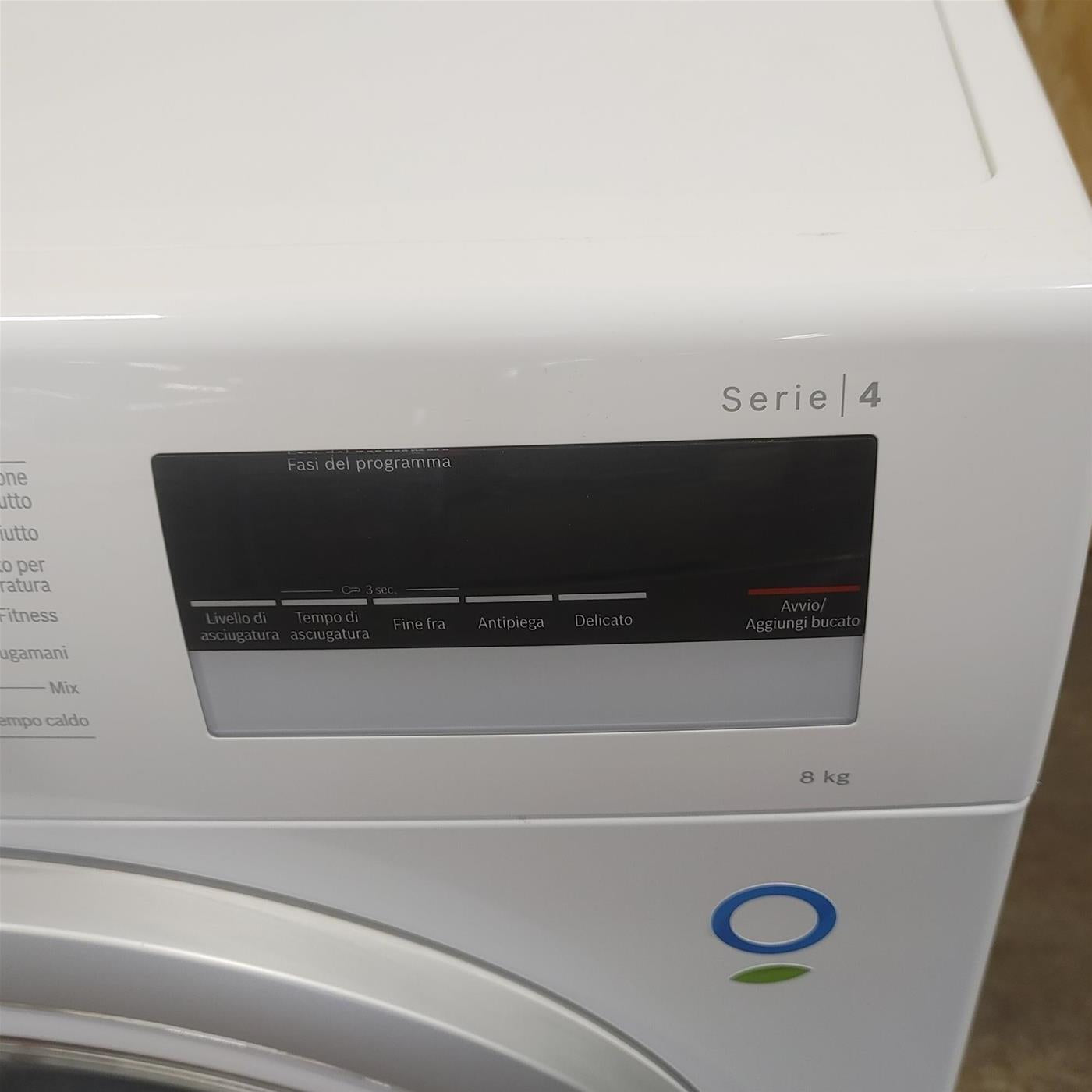 Asciugatrice Bosch WTH85V18IT Libera installazione Carica frontale 8 kg A++ Bianco