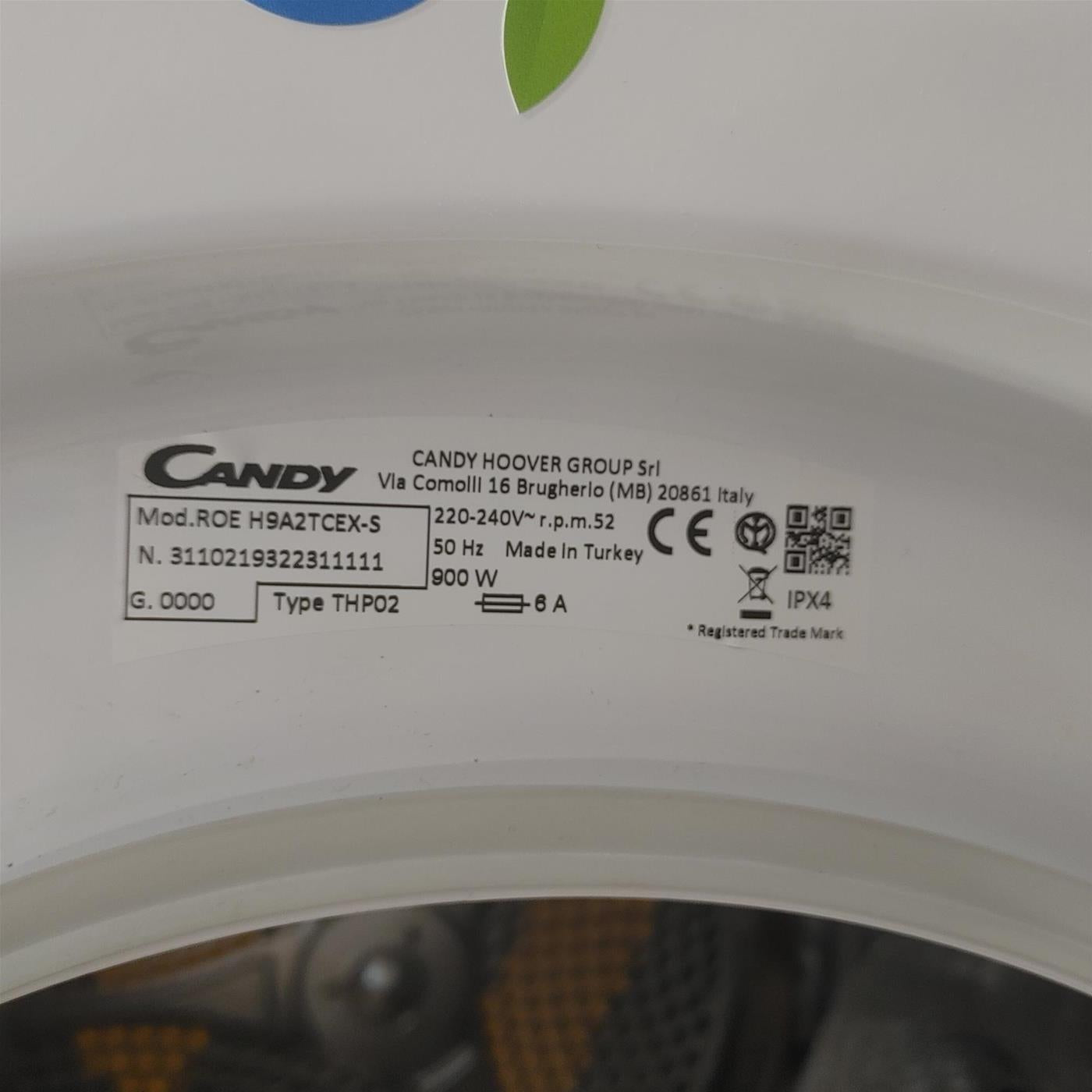 Candy RapidÓ ROE H8A3TSEX-S asciugatrice Libera installazione Carica frontale 8 kg A+++ Bianco