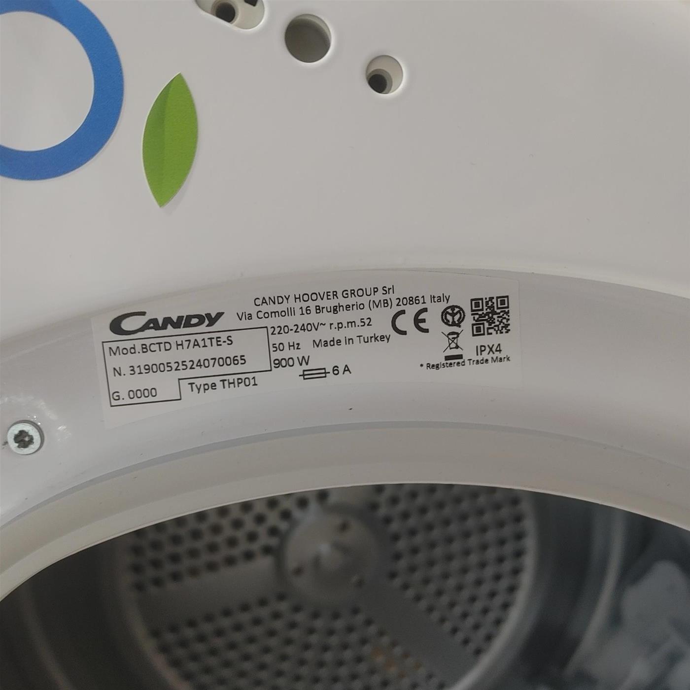 Candy Smart Pro BCTD H7A1TE-S Asciugatrice Incasso Carica frontale 7 kg A+ Bianco