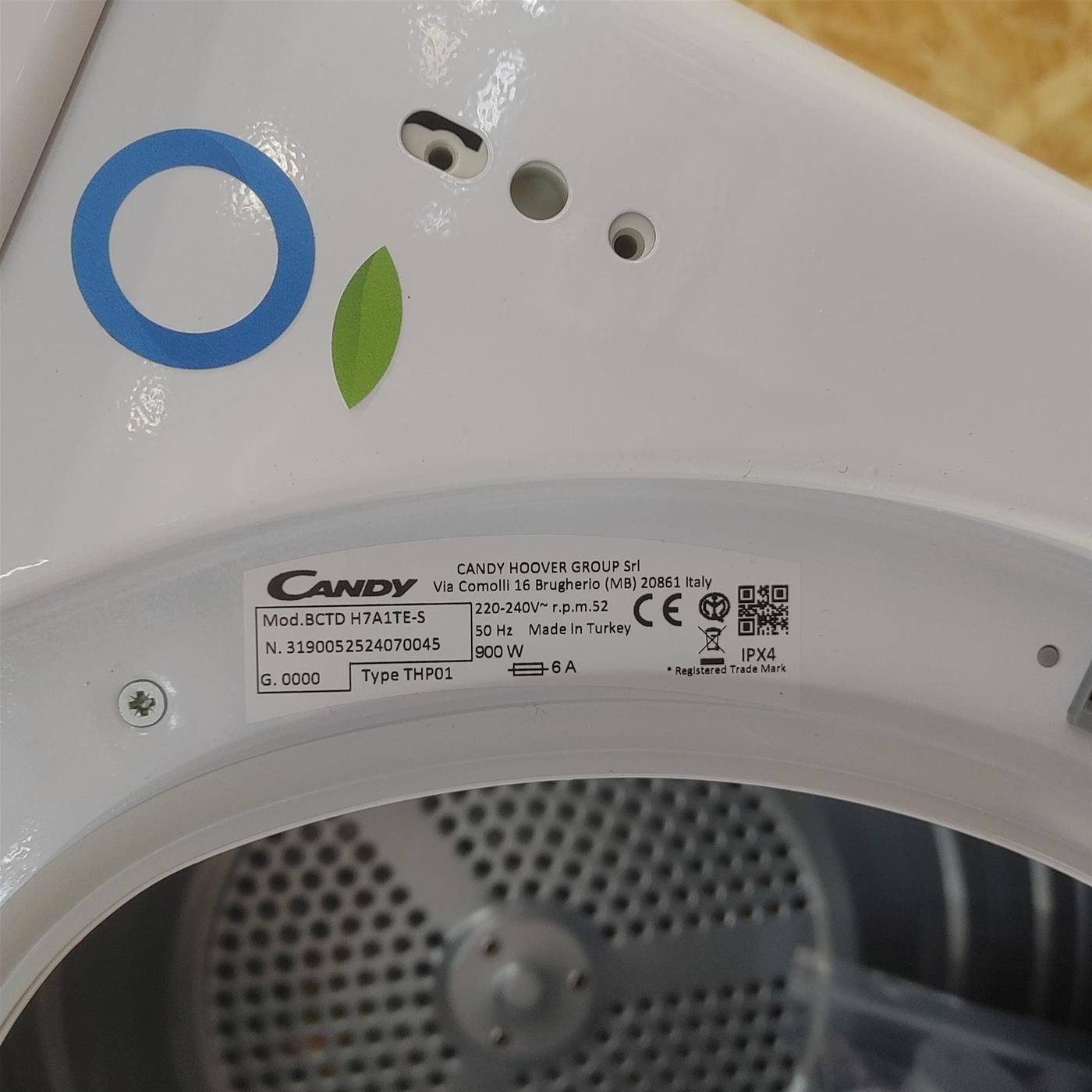 Candy Smart Pro BCTD H7A1TE-S Asciugatrice Incasso Carica frontale 7 kg A+ Bianco