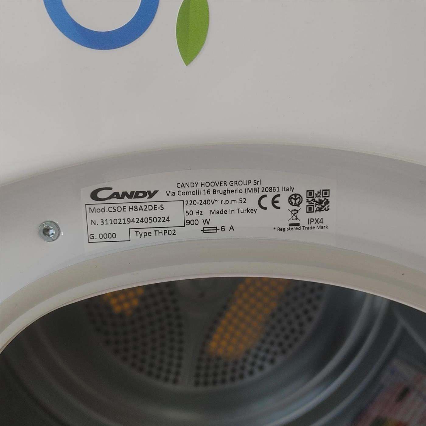 Candy Smart Pro CSOE H8A2DE-S Asciugatrice Libera installazione Carica frontale 8 kg A++ Bianco