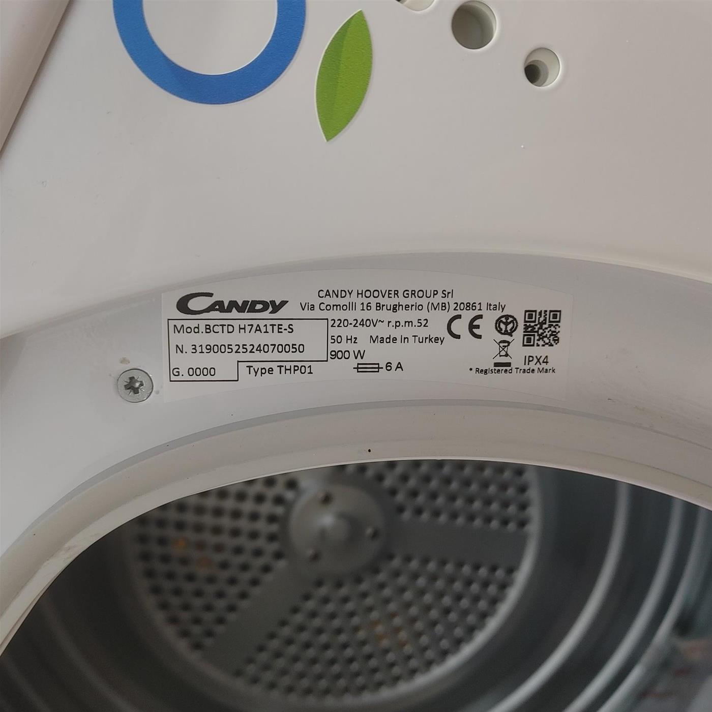 Candy Smart Pro BCTD H7A1TE-S Asciugatrice Incasso Carica frontale 7 kg A+ Bianco