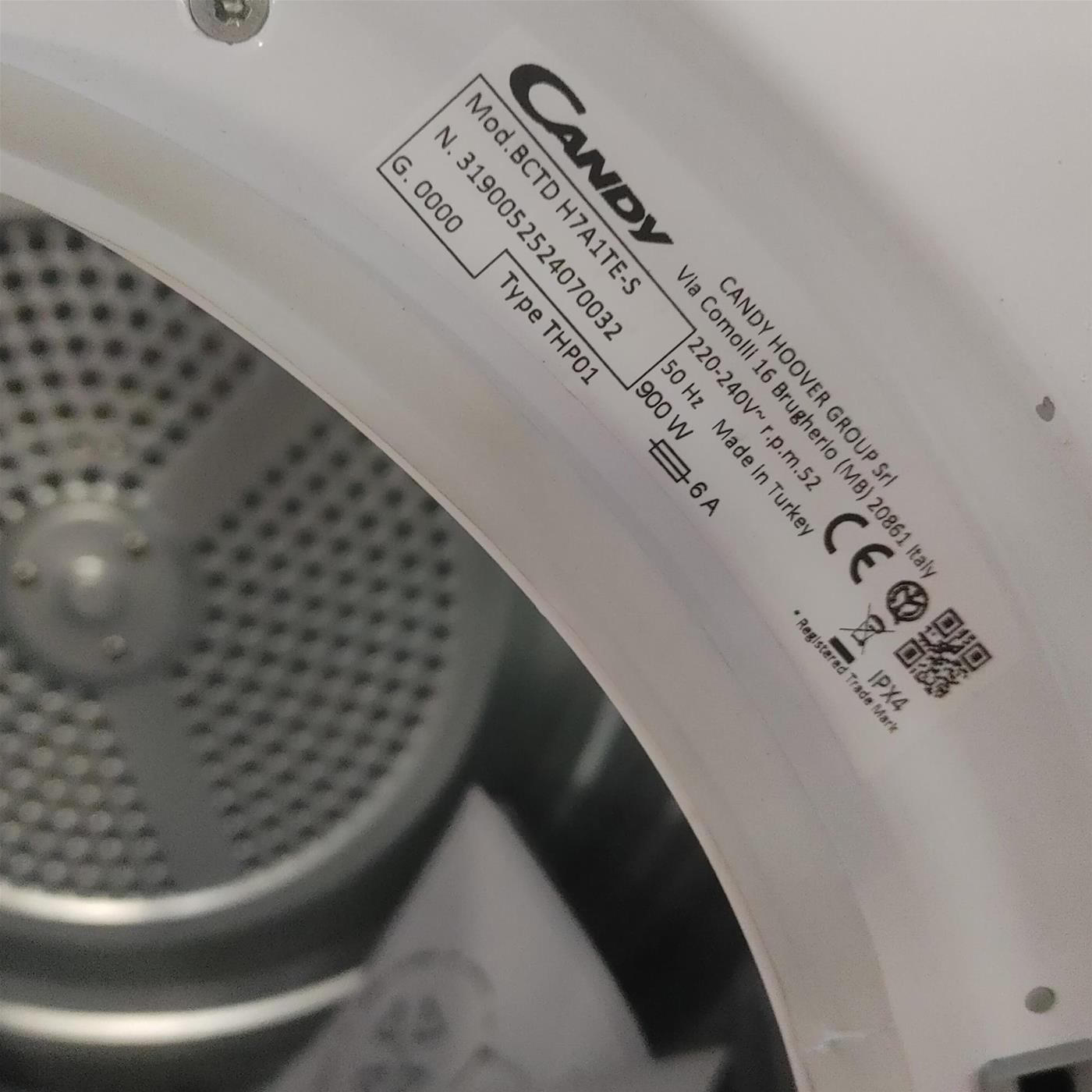 Asciugatrice Candy Smart Pro BCTD H7A1TE-S da incasso 7 Kg