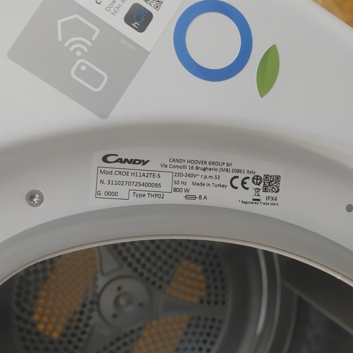 Asciugatrice Candy Smart Pro CROE H11A2TE-S Wi-Fi 11 Kg