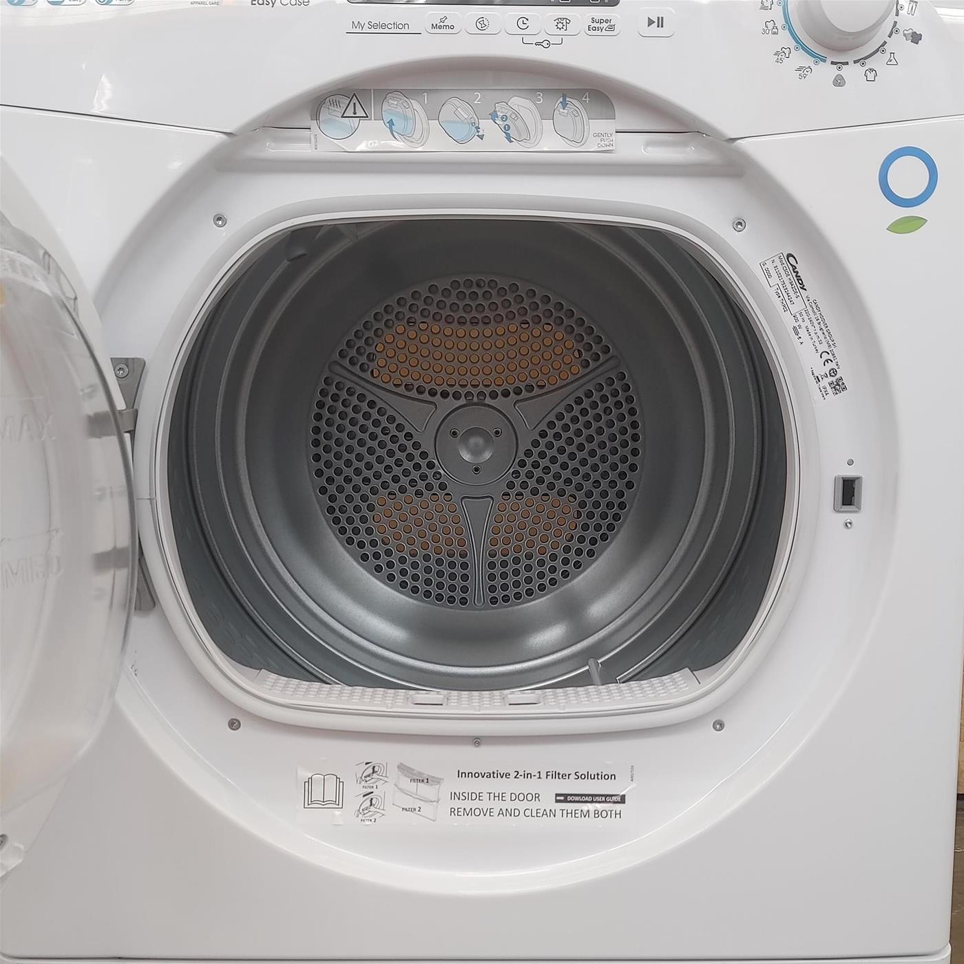 Asciugatrice Candy Smart Pro CSOEH9A2DE-S Libera installazione Caricamento frontale 9 kg A++