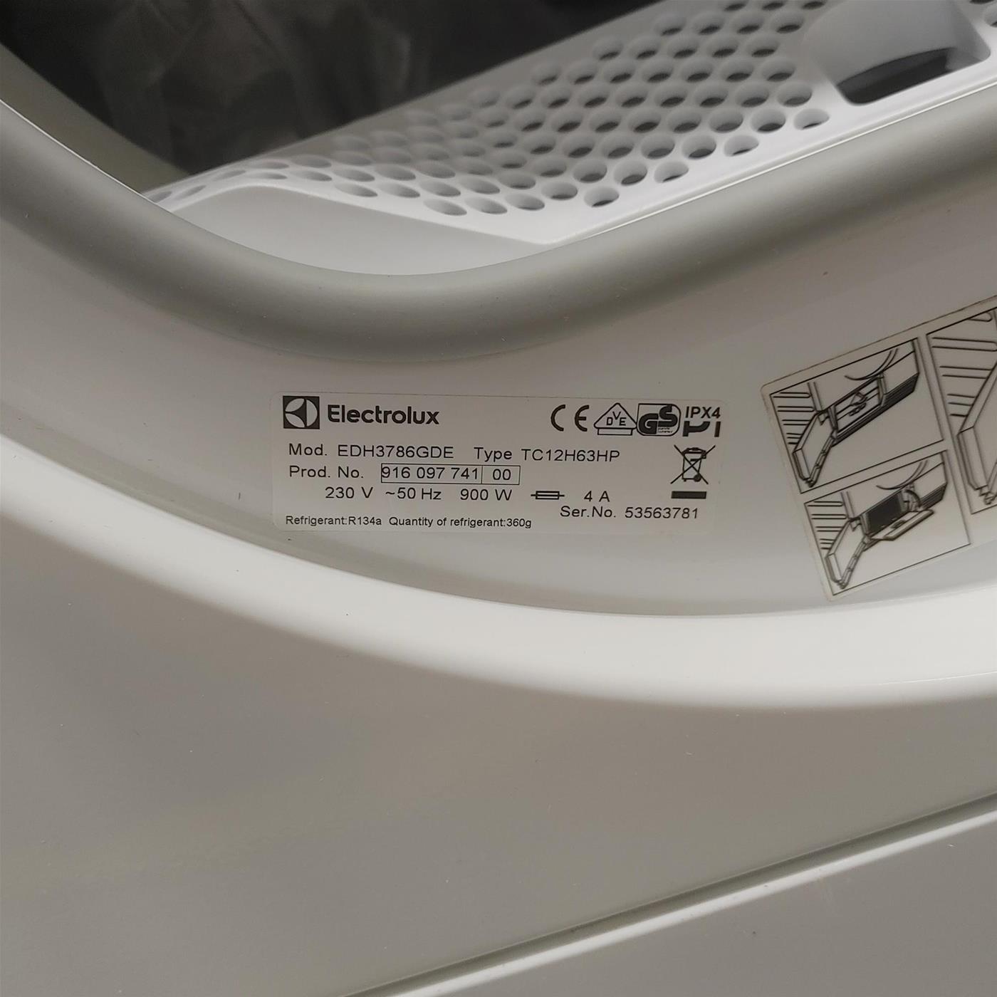 Asciugatrice Electrolux EDH3789GDE 8 Kg