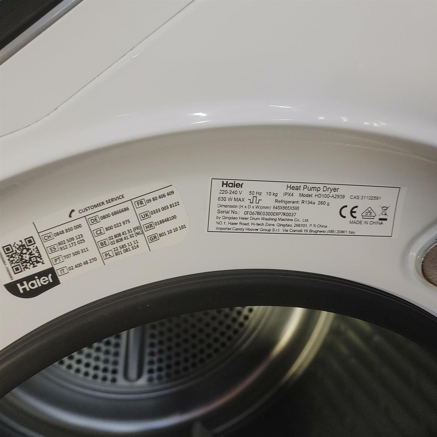 Asciugatrice Haier HD100-A2939 10 Kg