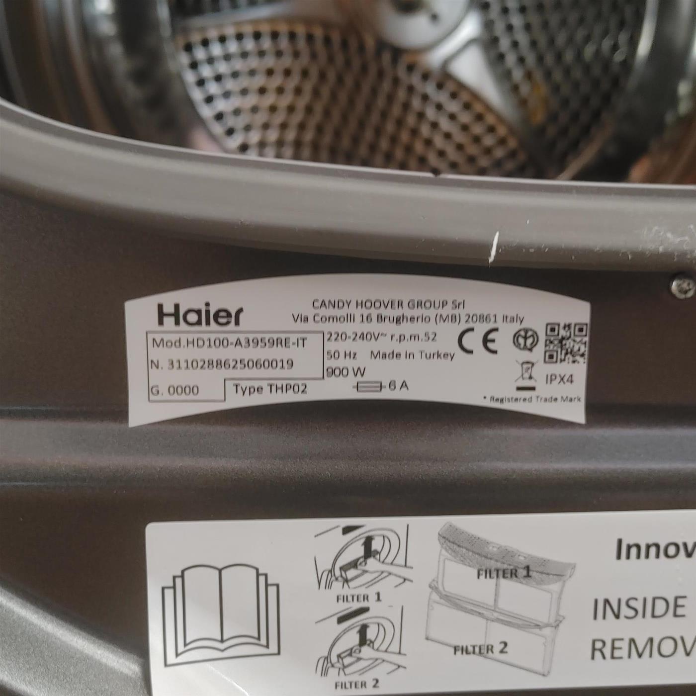 Asciugatrice Haier HD100-A3959RE-IT 10 Kg