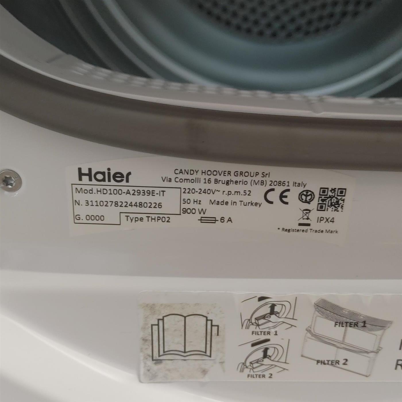 Asciugatrice Haier HD100-A2939E-IT 10 Kg