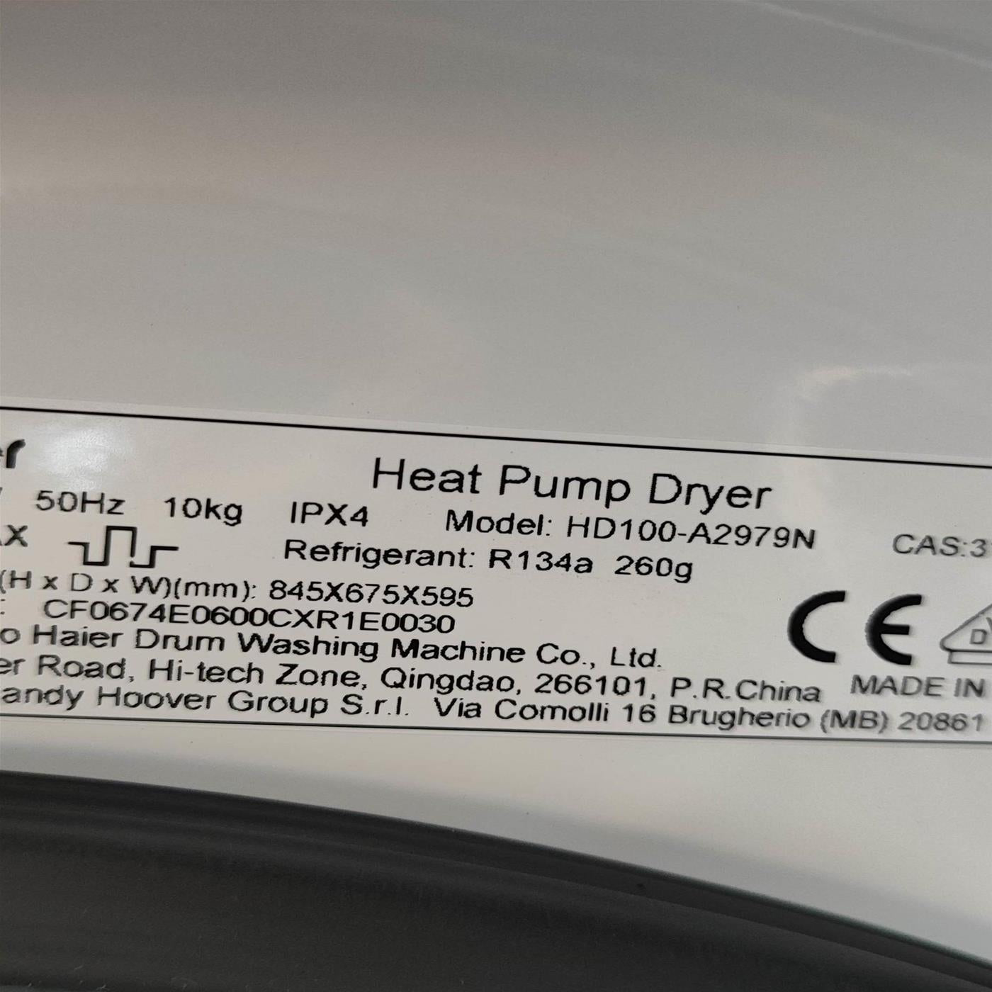 Asciugatrice Haier I-Pro Series 7 HD100-A2979N 10 Kg