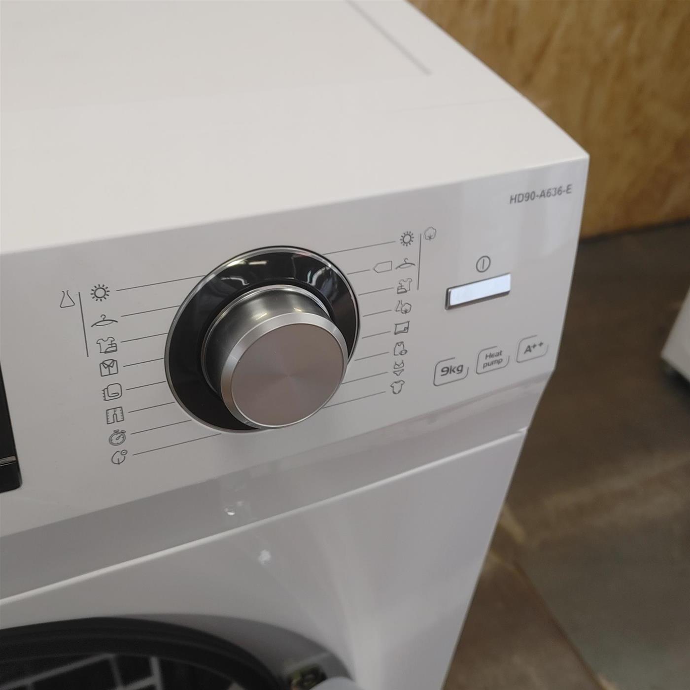 Asciugatrice Haier HD90-A636 Libera installazione Caricamento frontale 9 kg A++ Bianco