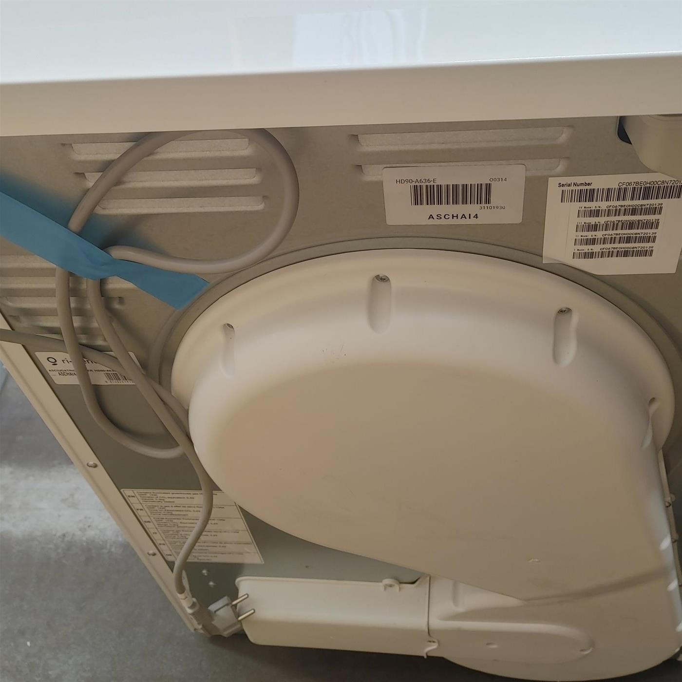 Asciugatrice Haier HD90-A636 Libera installazione Caricamento frontale 9 kg A++ Bianco