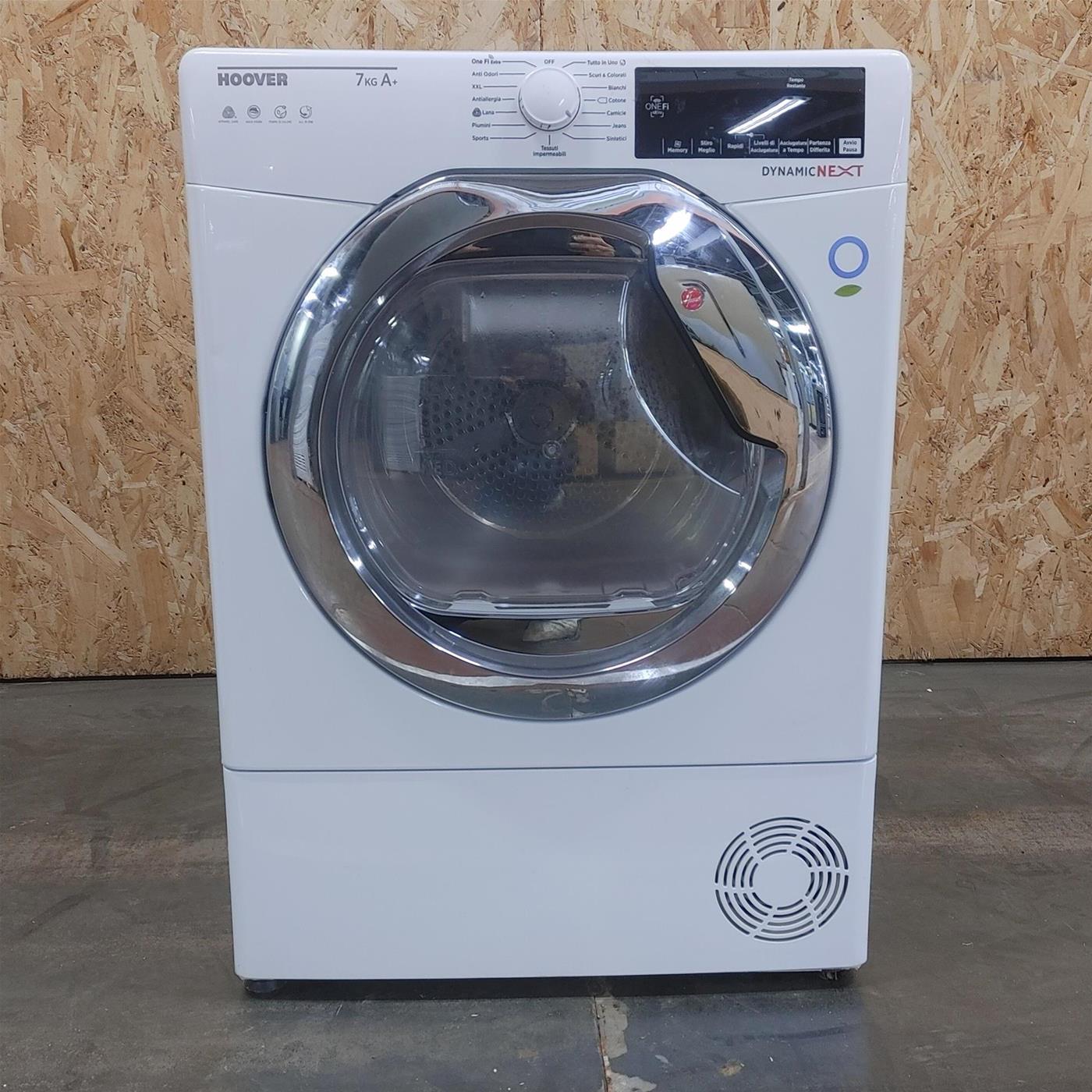 HOOVER Asciugatrice Slim DXW4 H7A1TCEX-1 7 Kg Classe A+ con Pompa di calore Profondità 47 cm