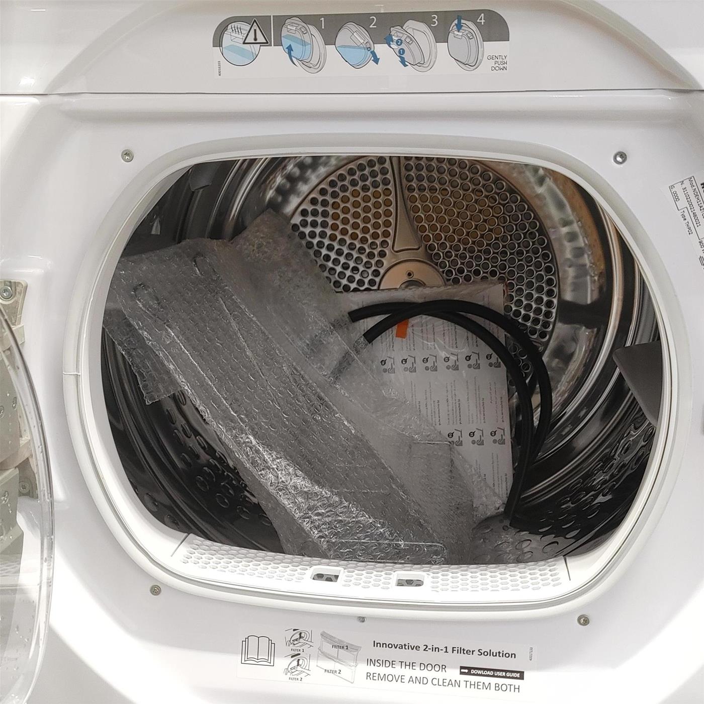 HOOVER Asciugatrice NDEH11A2TCBBEXS-S 11 Kg Pompa di calore, Classe A++