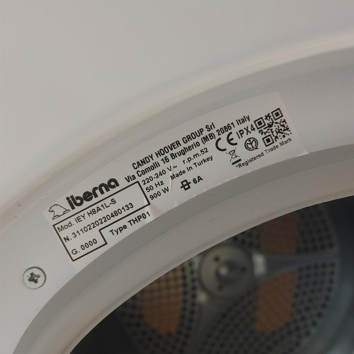 Iberna IEY H8A1L-S Asciugatrice 8 Kg