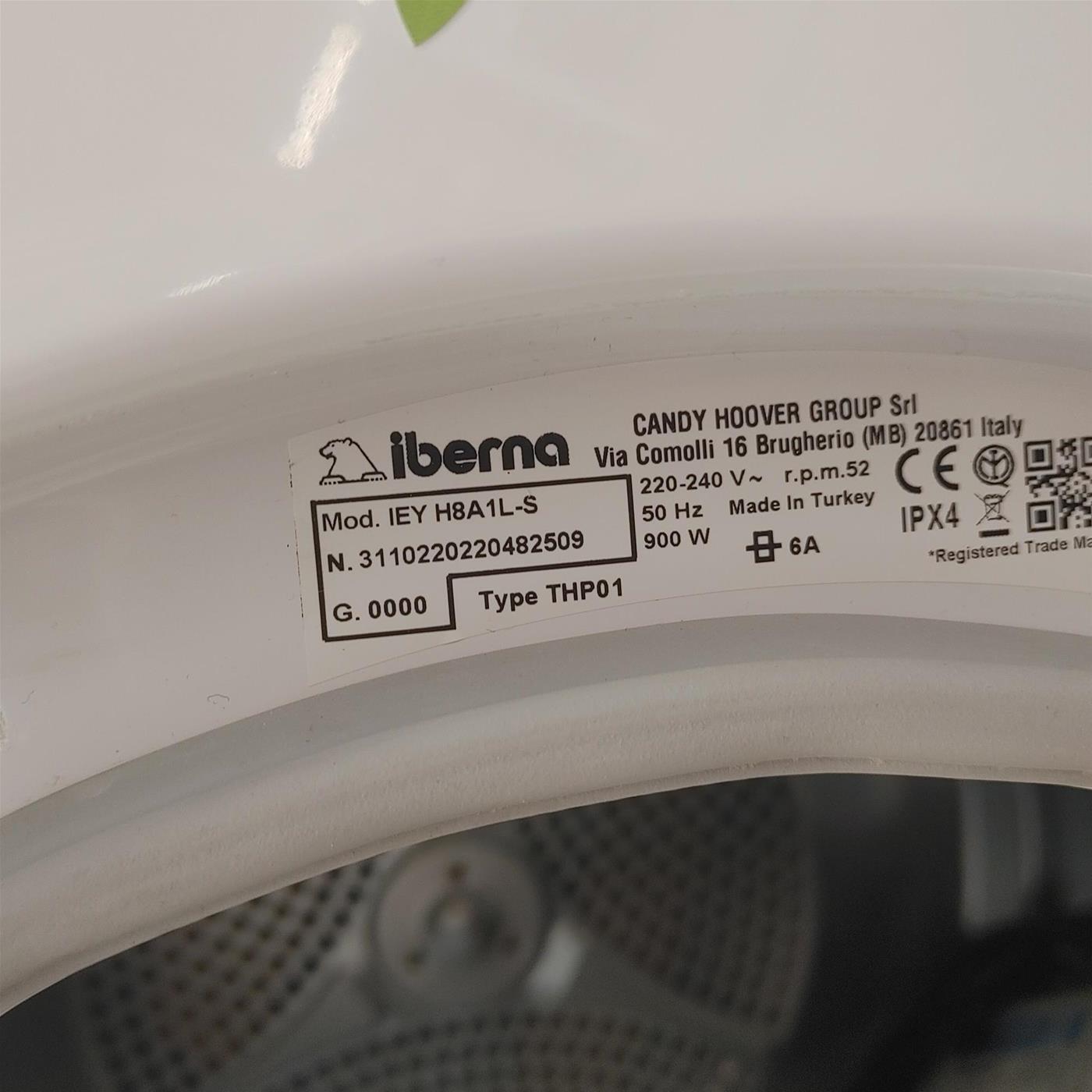 Iberna IEY H8A1L-S Asciugatrice 8 Kg