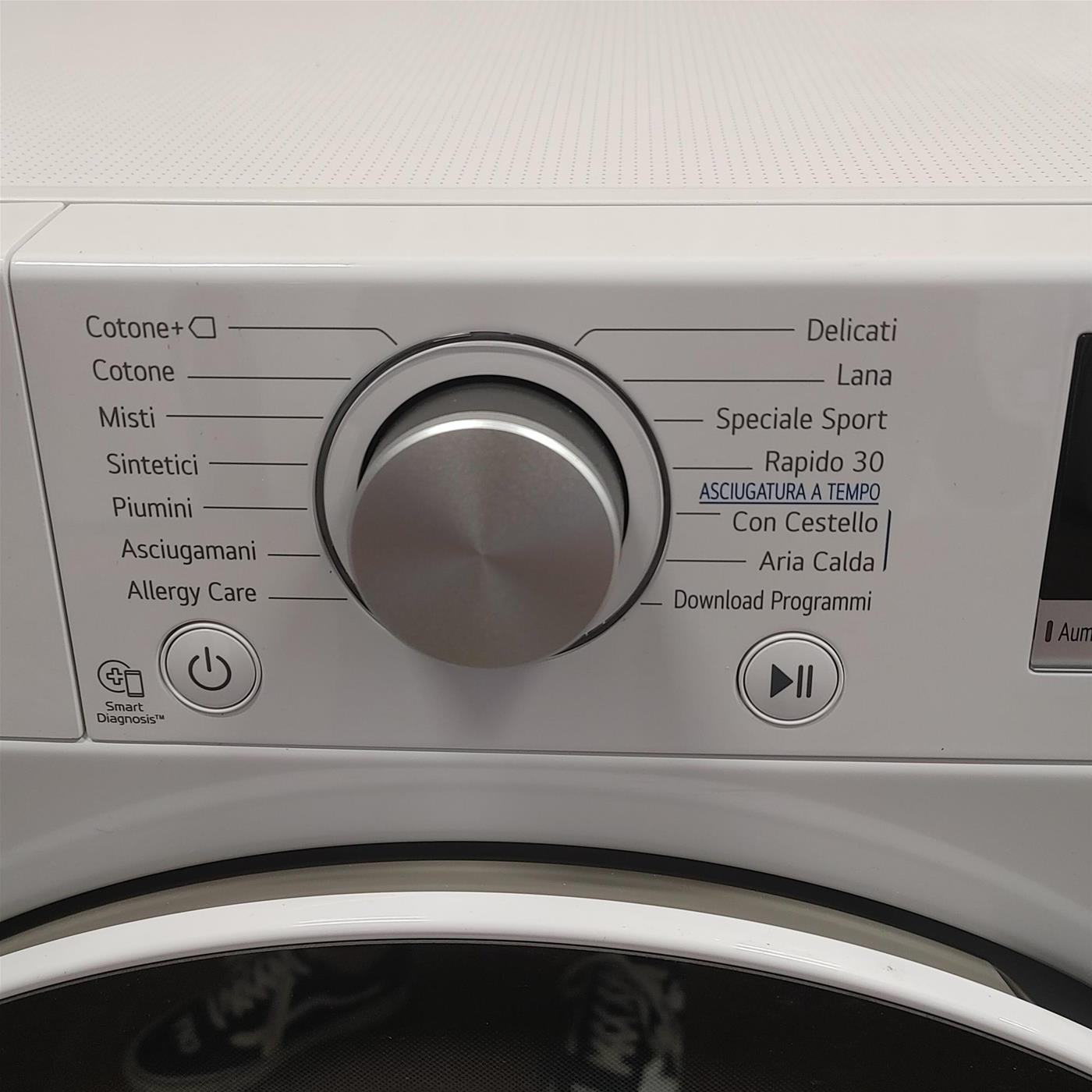 LG RH10V9AV4W asciugatrice Libera installazione Caricamento frontale 10 kg A+++ Bianco