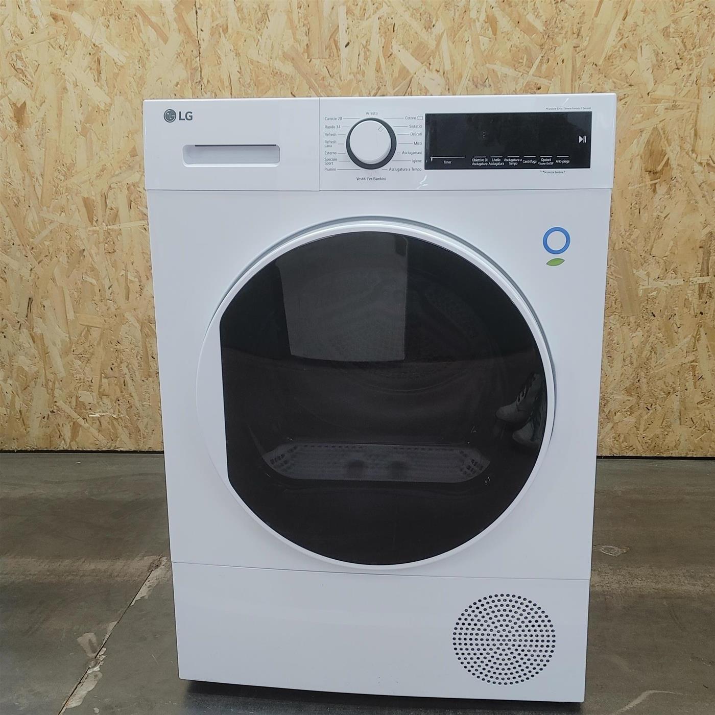 Asciugatrice LG RH80M3AV6R Libera installazione Caricamento frontale 8 kg A++ Bianco