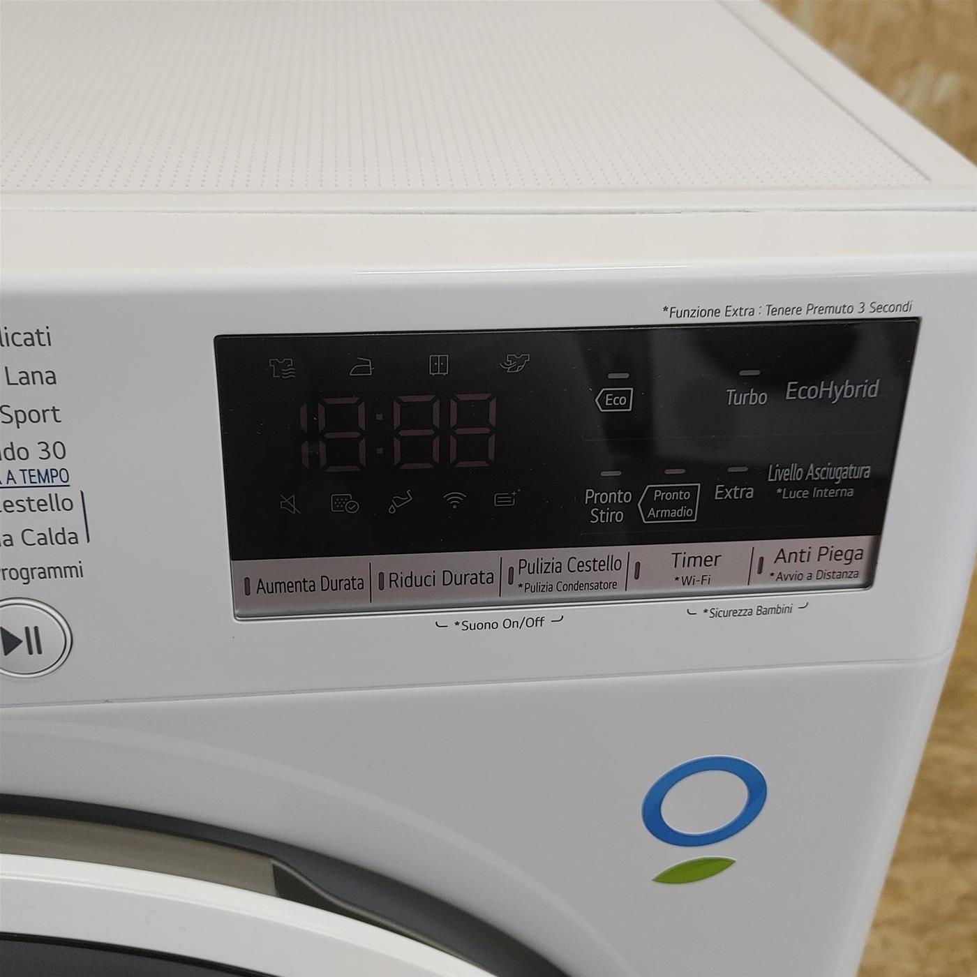 LG RH90V9AVHN asciugatrice Libera installazione Caricamento frontale 9 kg A+++ Bianco