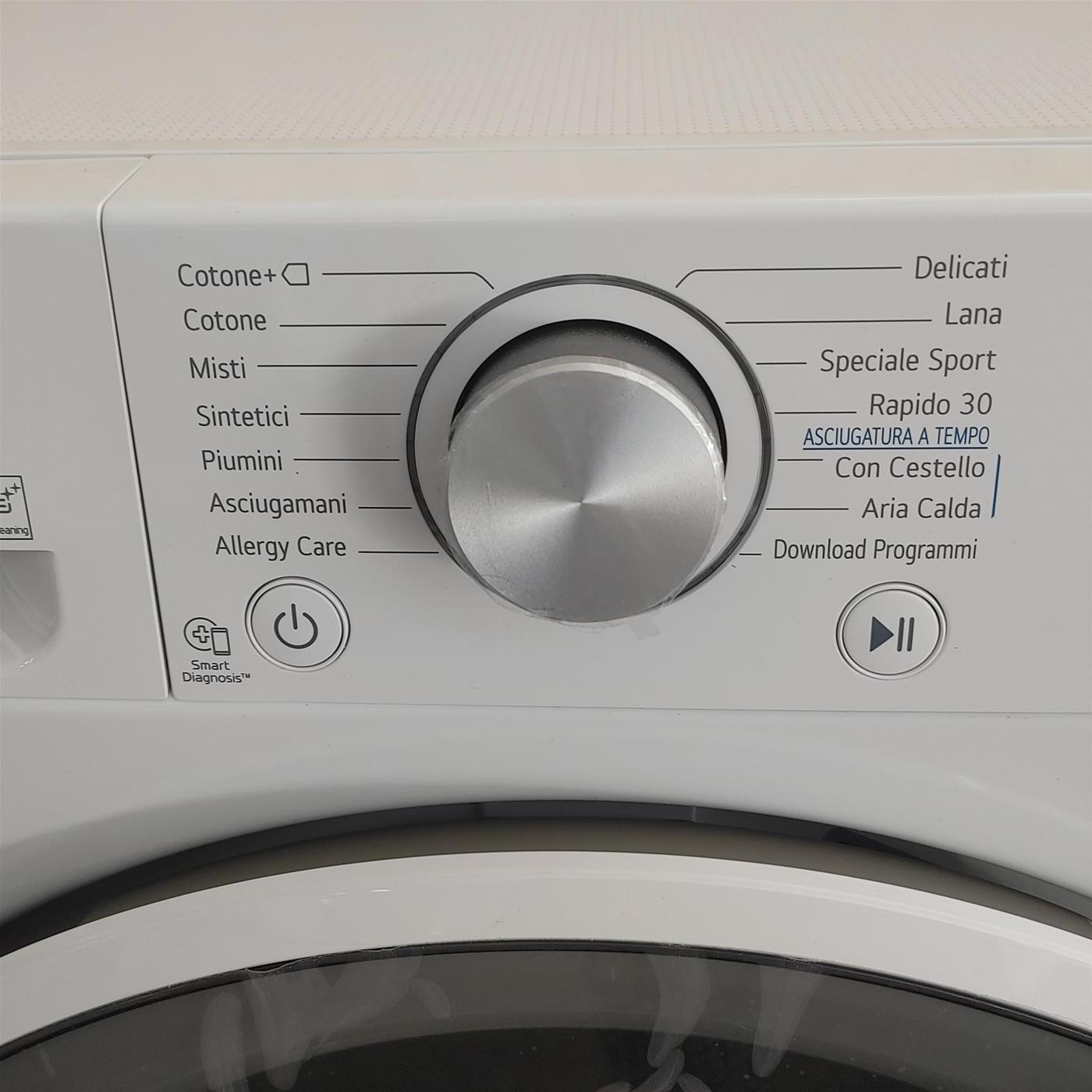 LG RH90V9AVHN asciugatrice Libera installazione Caricamento frontale 9 kg A+++ Bianco