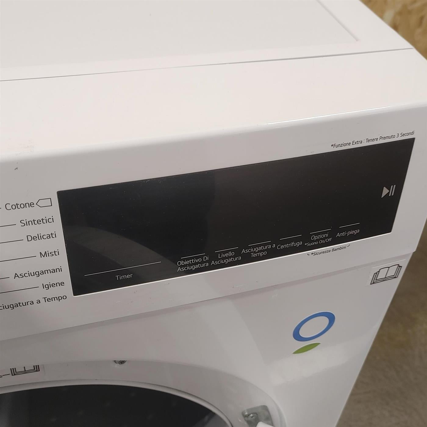 Asciugatrice LG RH80M3AV6R Libera installazione Caricamento frontale 8 kg A++ Bianco