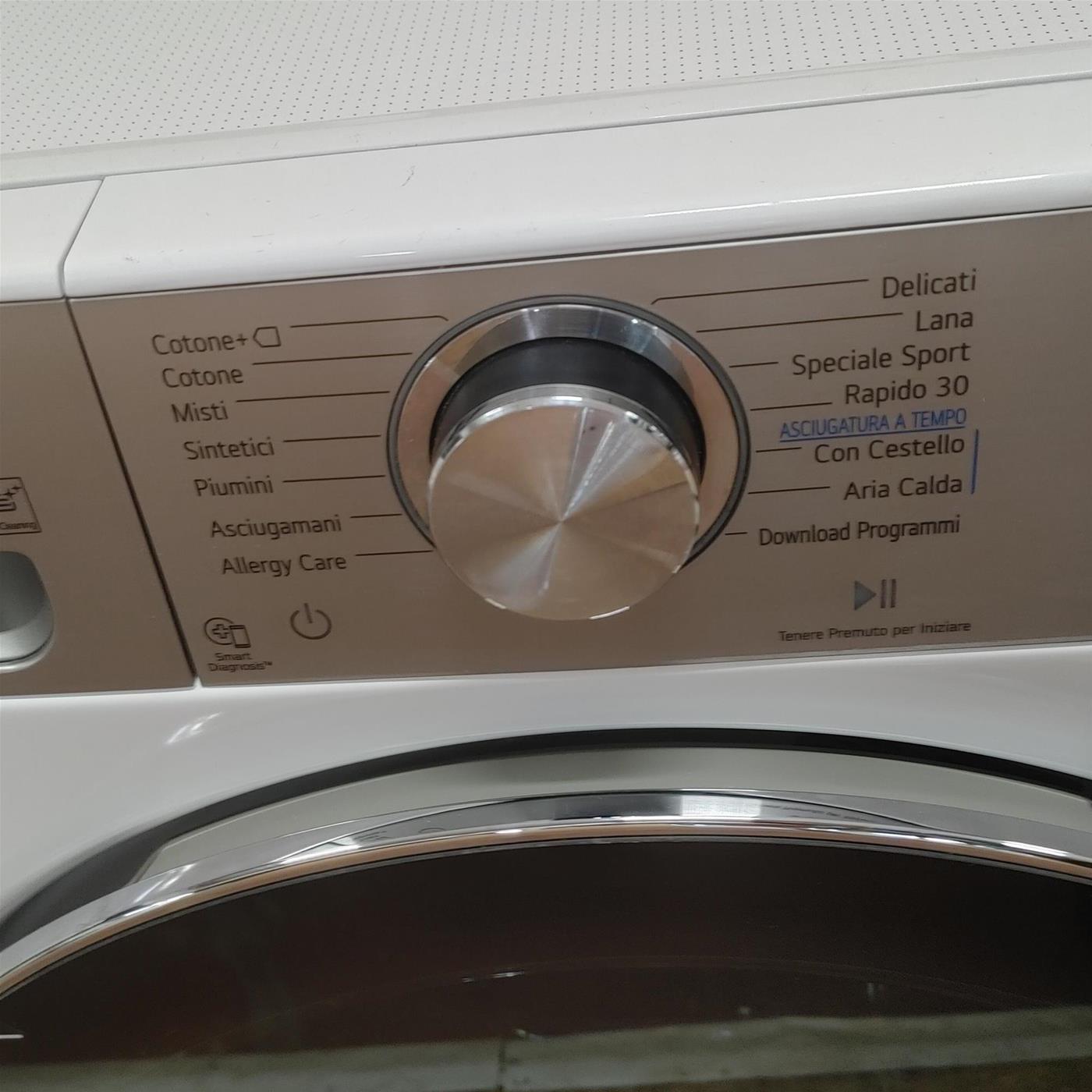 Asciugatrice LG RH90V9AV2QR Libera installazione Caricamento frontale 9 kg A+++ Bianco