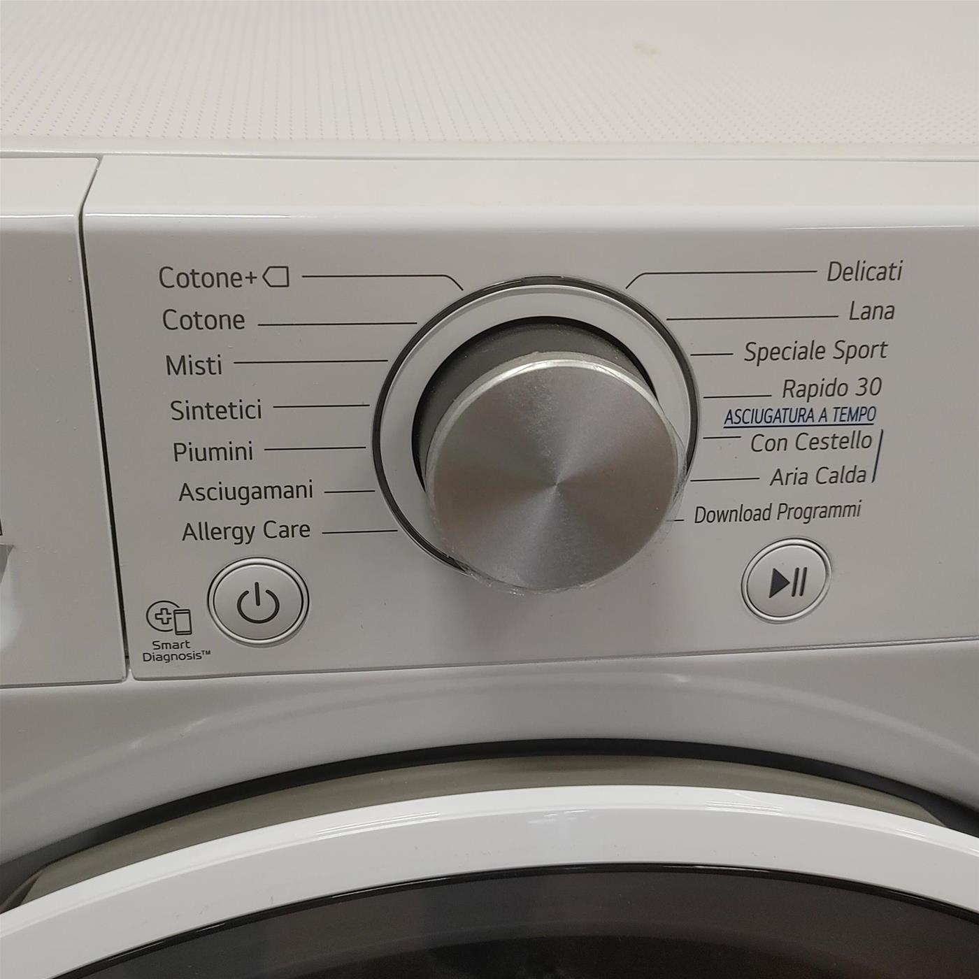 Asciugatrice LG RH80V9AVHN Libera installazione Carica frontale 8 kg A+++ Bianco