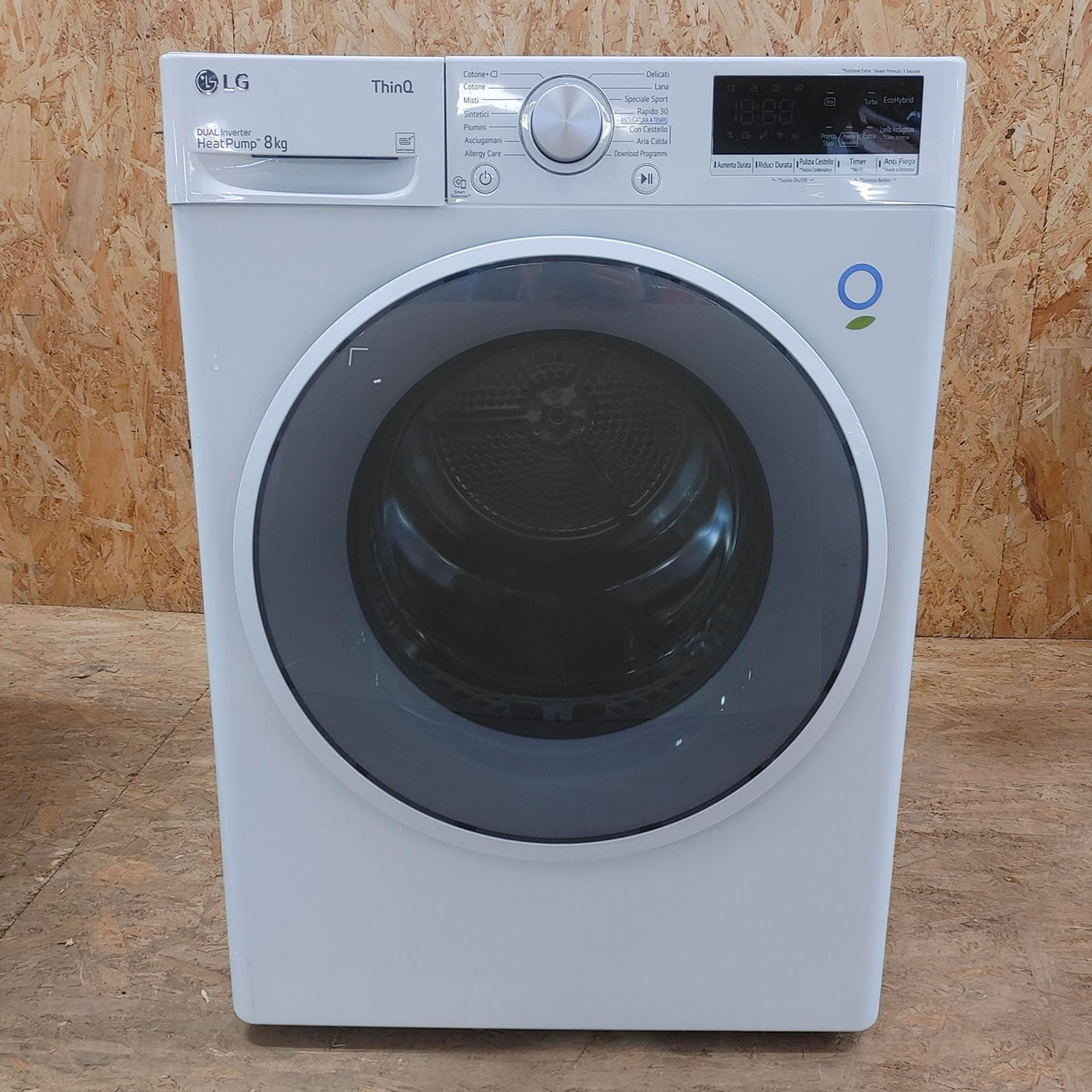 Asciugatrice LG RH80V9AVHN Libera installazione Carica frontale 8 kg A+++ Bianco