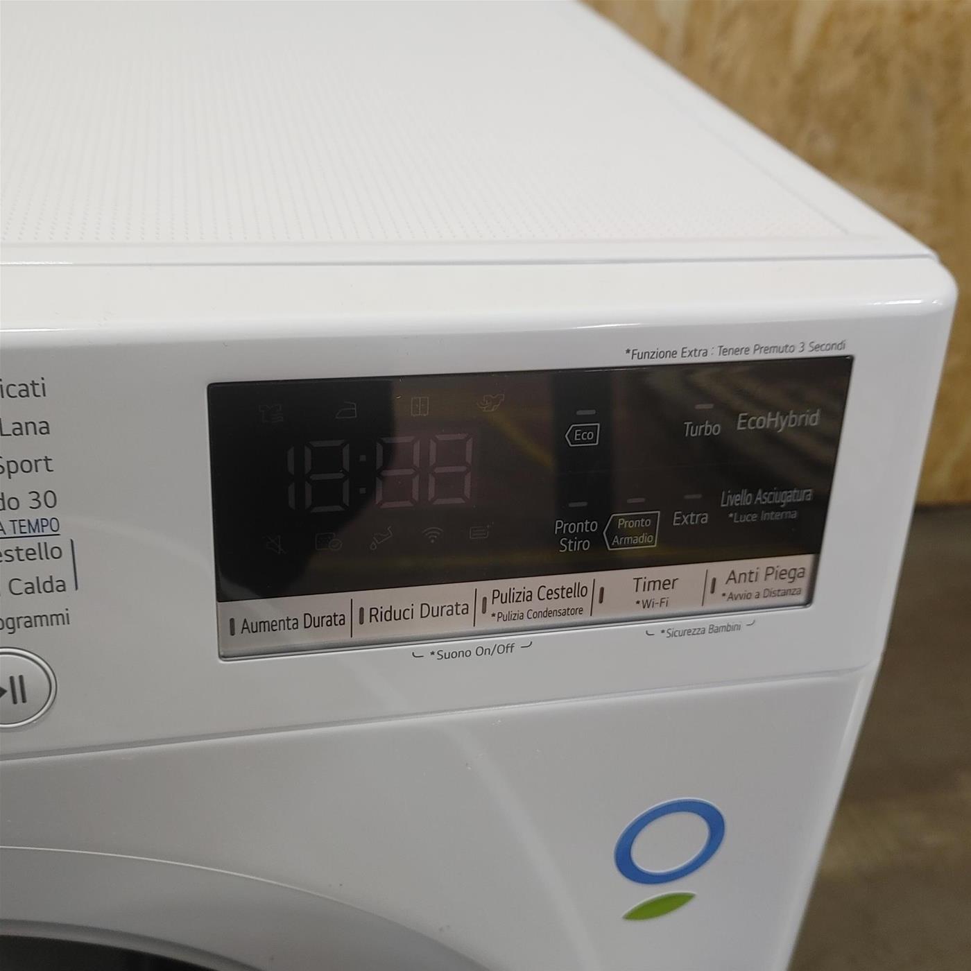 Asciugatrice LG RH90V5AV5N Libera installazione Caricamento frontale 9 kg A++ Bianco