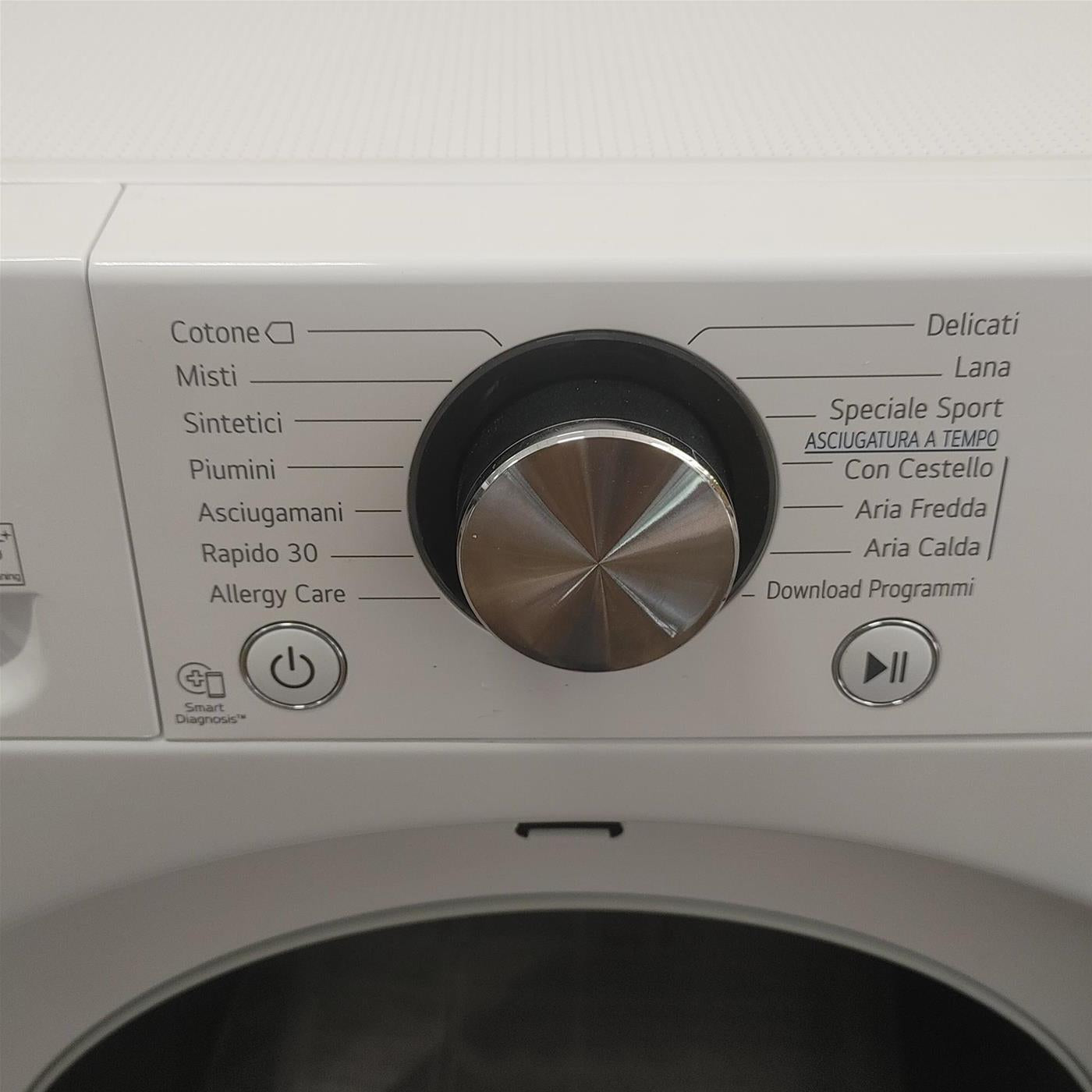 LG RC90V9AV2W Asciugatrice 9 kg Pompa di Calore Libera installazione Carica frontale A+++