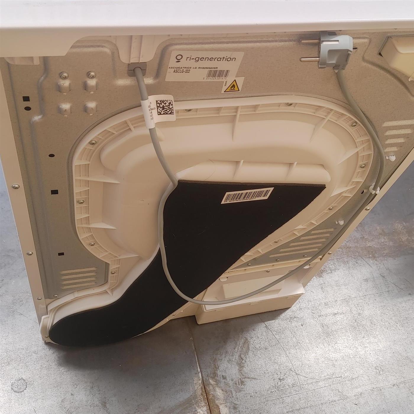 Asciugatrice LG RH80M3AV6R Libera installazione Caricamento frontale 8 kg A++ Bianco