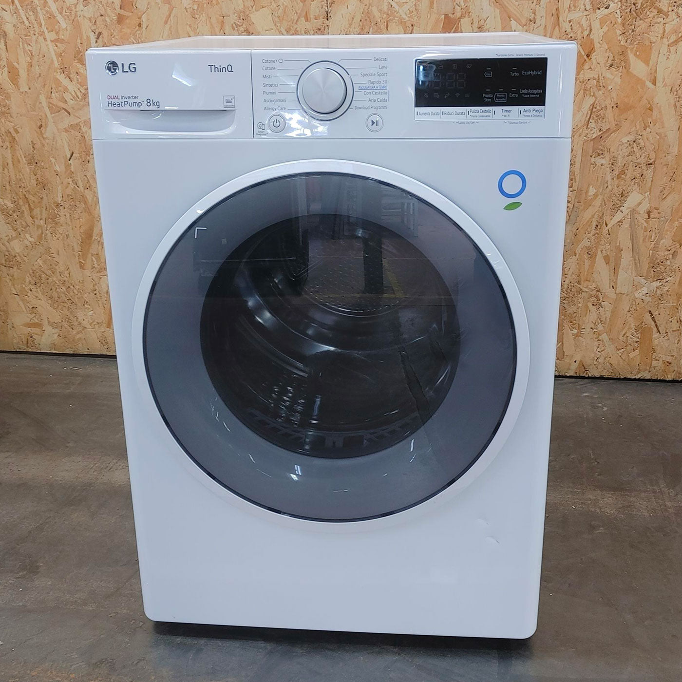 Asciugatrice LG RH80V9AVHN Libera installazione Carica frontale 8 kg A+++ Bianco