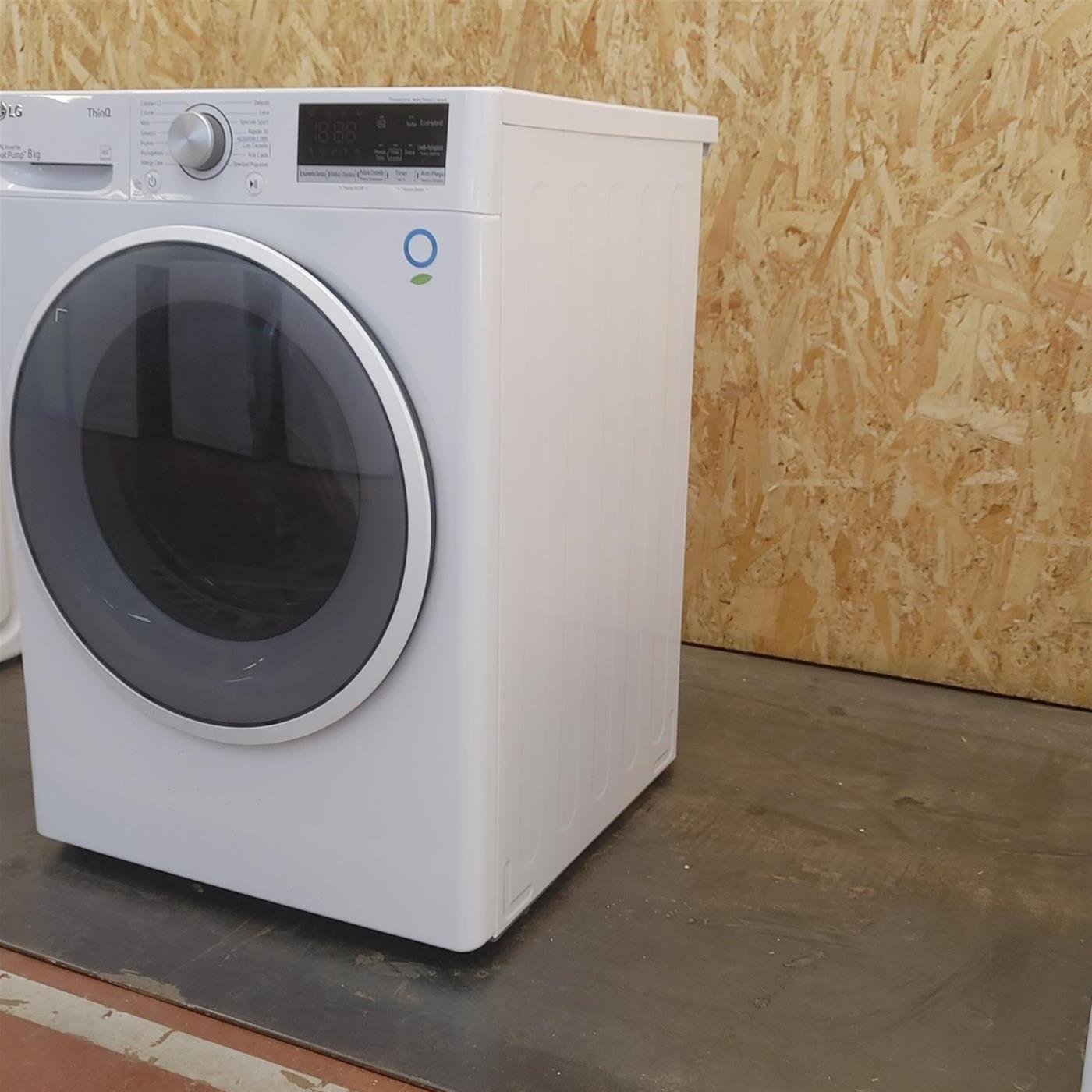 Asciugatrice LG RH80V9AVHN Libera installazione Carica frontale 8 kg A+++ Bianco