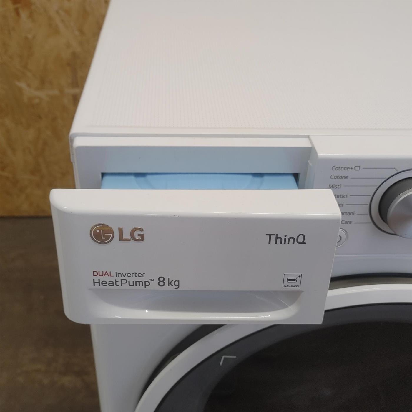 Asciugatrice LG RH80V9AVHN Libera installazione Carica frontale 8 kg A+++ Bianco