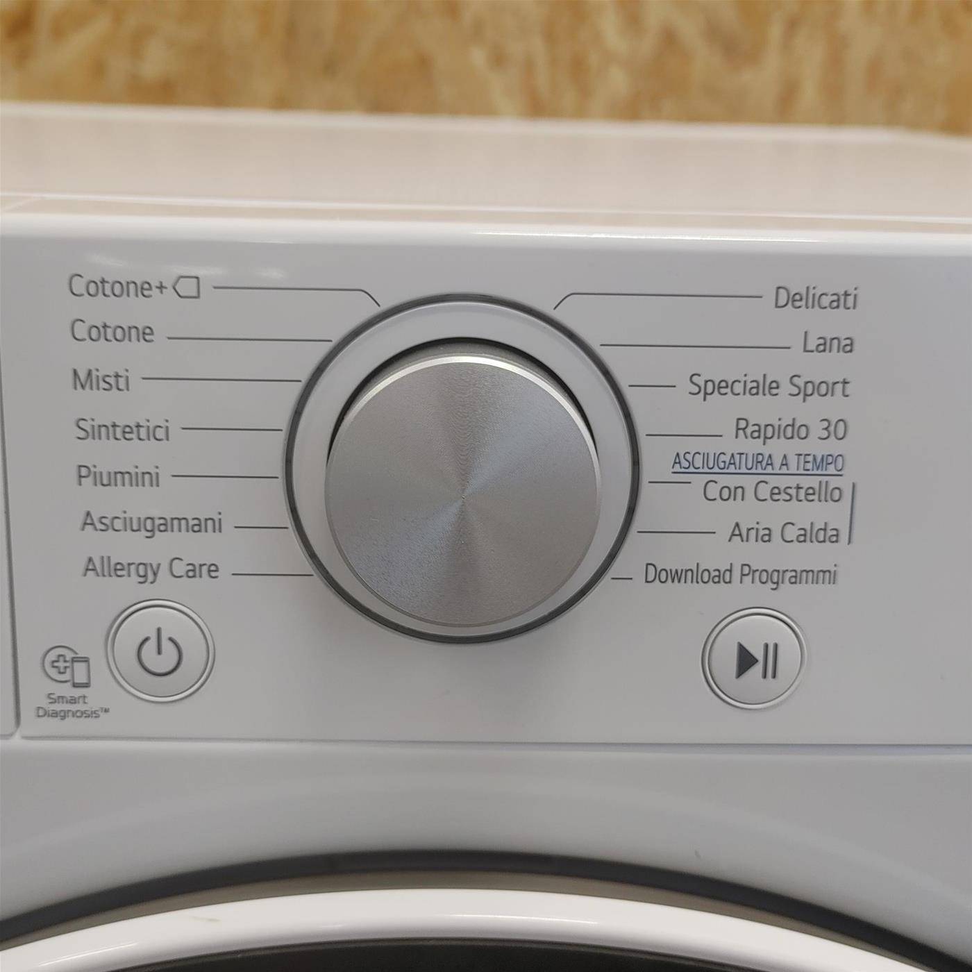 LG RH90V5AV5N asciugatrice Libera installazione Caricamento frontale 9 kg A++ Bianco
