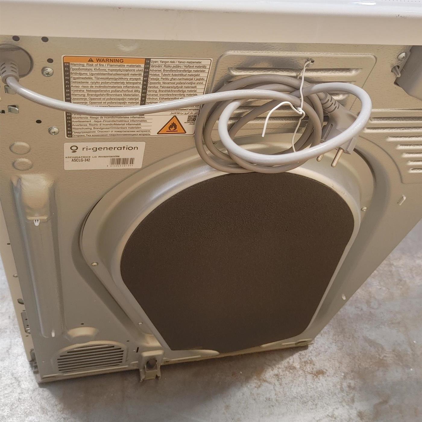 LG RH90V5AV5N asciugatrice Libera installazione Caricamento frontale 9 kg A++ Bianco