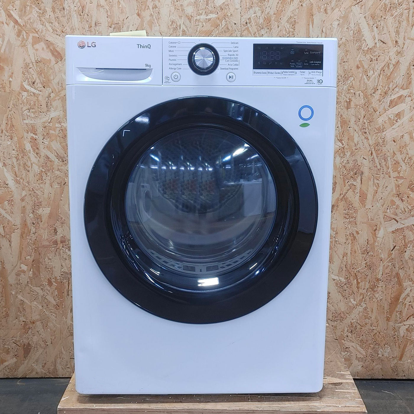 Asciugatrice LG RH90V9AVBN Libera installazione Caricamento frontale 9 kg A+++ Bianco