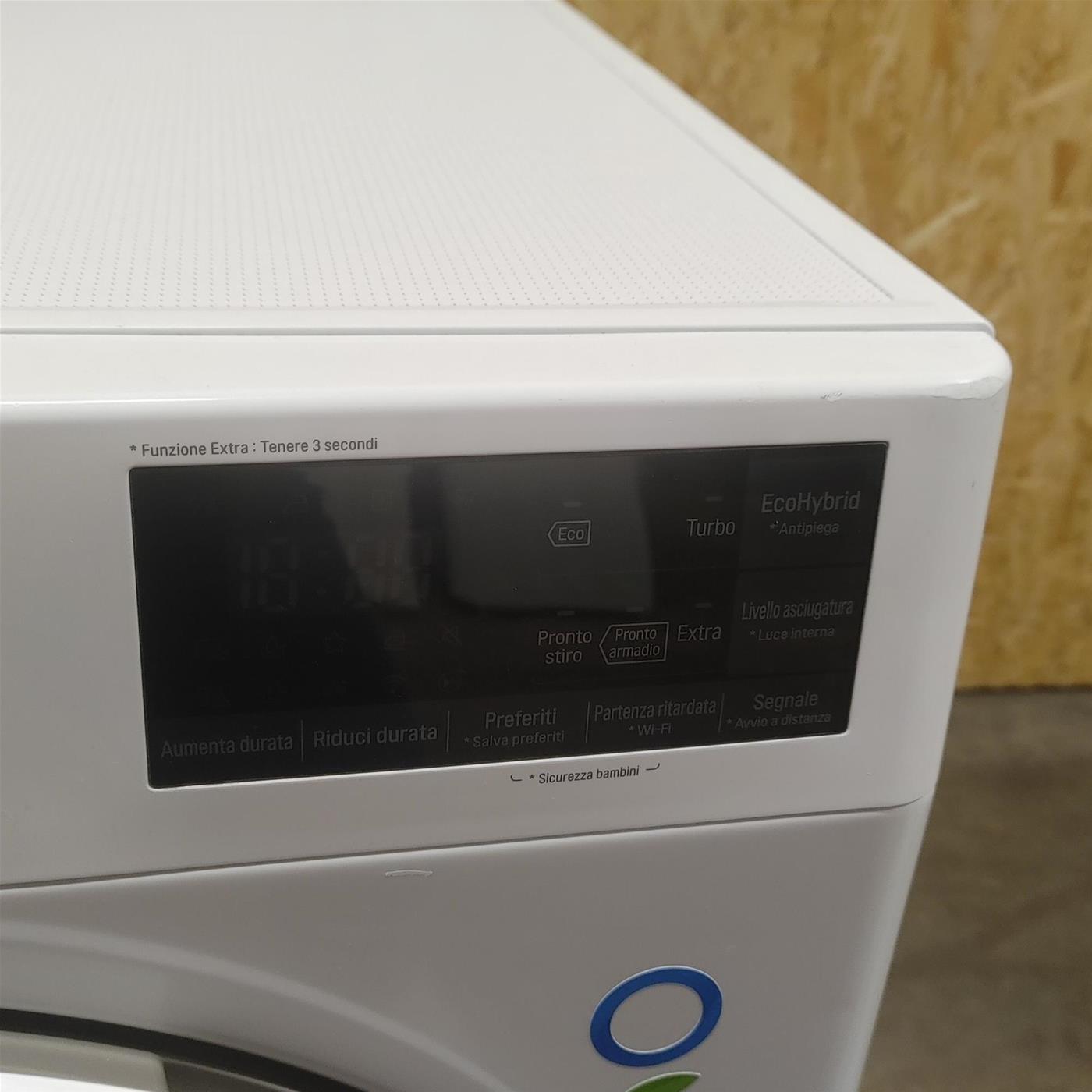 Asciugatrice LG RH80V9AVHN Libera installazione Carica frontale 8 kg A+++ Bianco